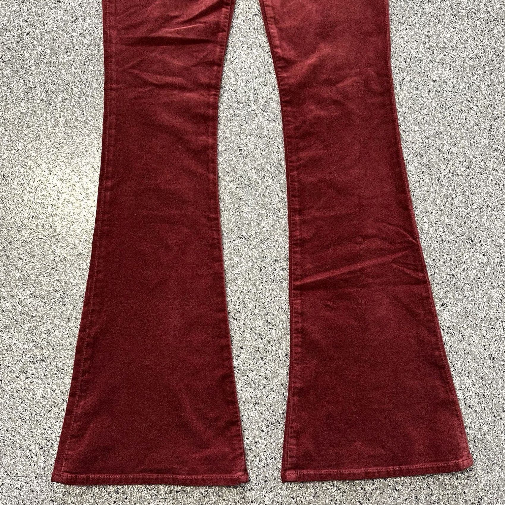 7 For All Mankind VINTAGE 7 For All Mankind Classic Flare Jeans Womens 26x33 Red Velvet High Rise Ali Size 26" / US 2 / IT 38 - 3 Thumbnail