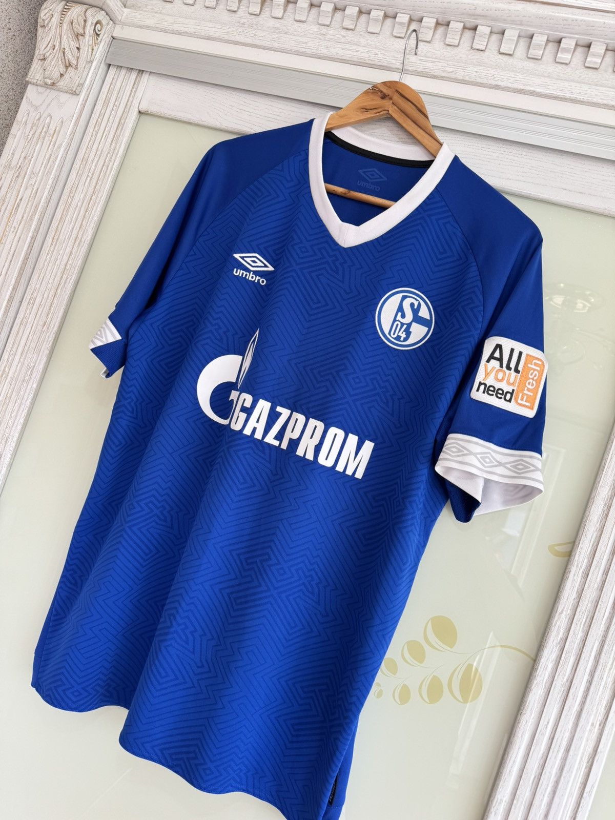 Umbro Schalke 2018-2019 Home Soccer Jersey Football Kit Shirt Size US XL / EU 56 / 4 - 3 Thumbnail