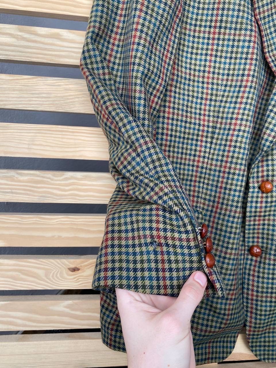 Burberry × Vintage Burberry Burberrys blazer wool men tailor L XL plaid Size 50R - 5 Thumbnail