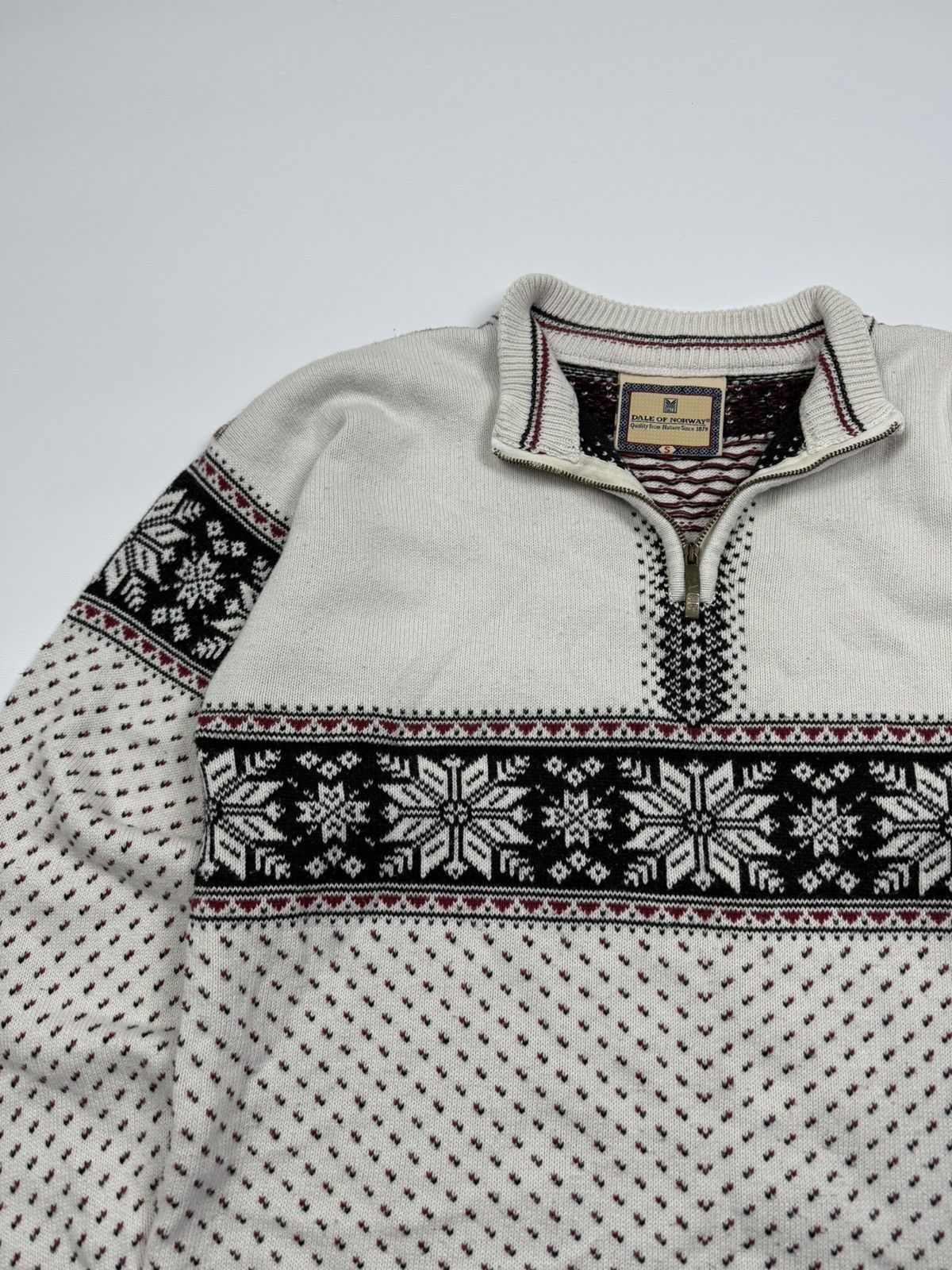 Dale Of Norway Dale Of Norway Cotton 1/4 Zip Knit Sweater Size S Size US S / EU 44-46 / 1 - 6 Thumbnail