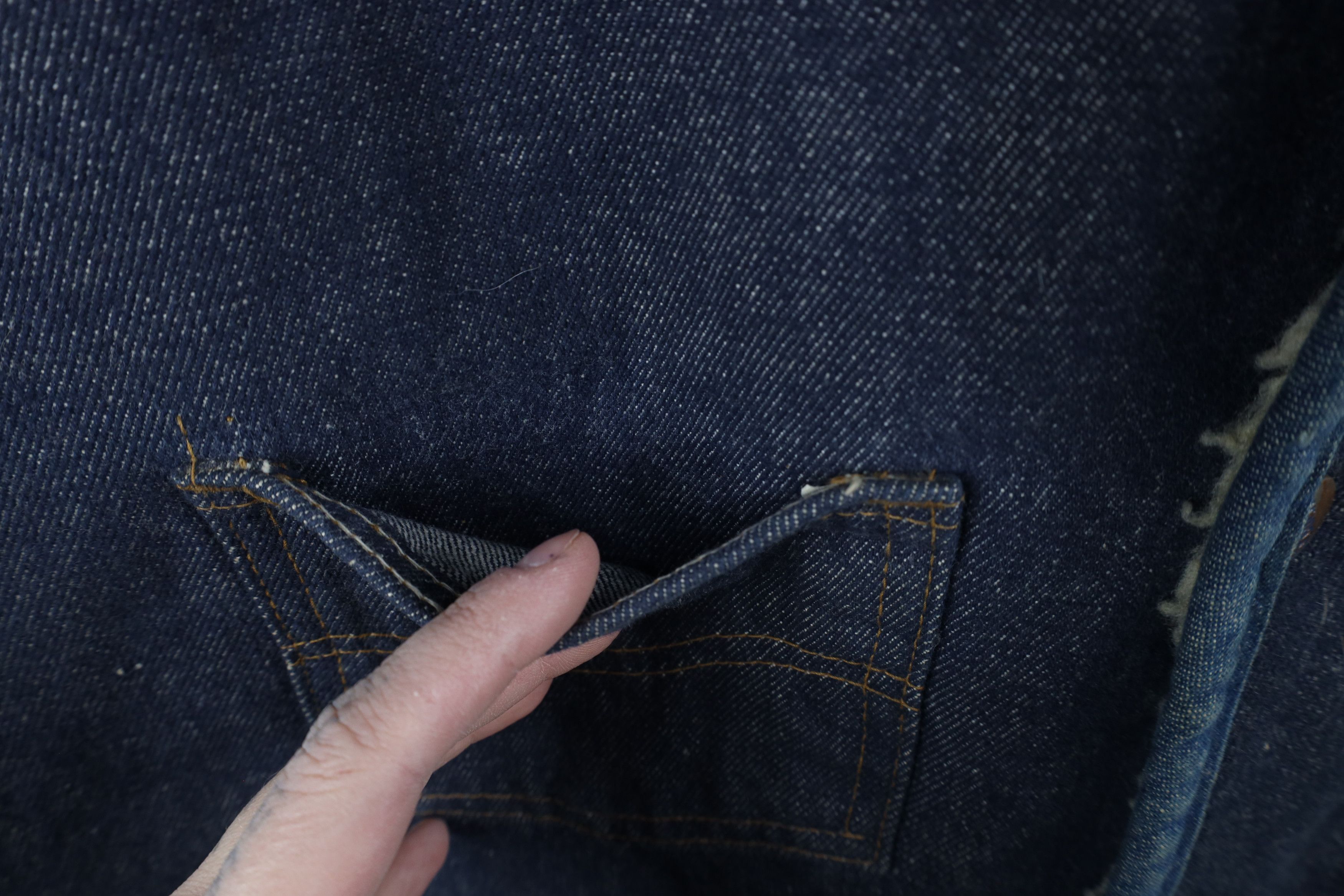 Vintage Vintage 70s Streetwear Fleece Lined Denim Vest Jacket USA Size US XL / EU 56 / 4 - 5 Thumbnail