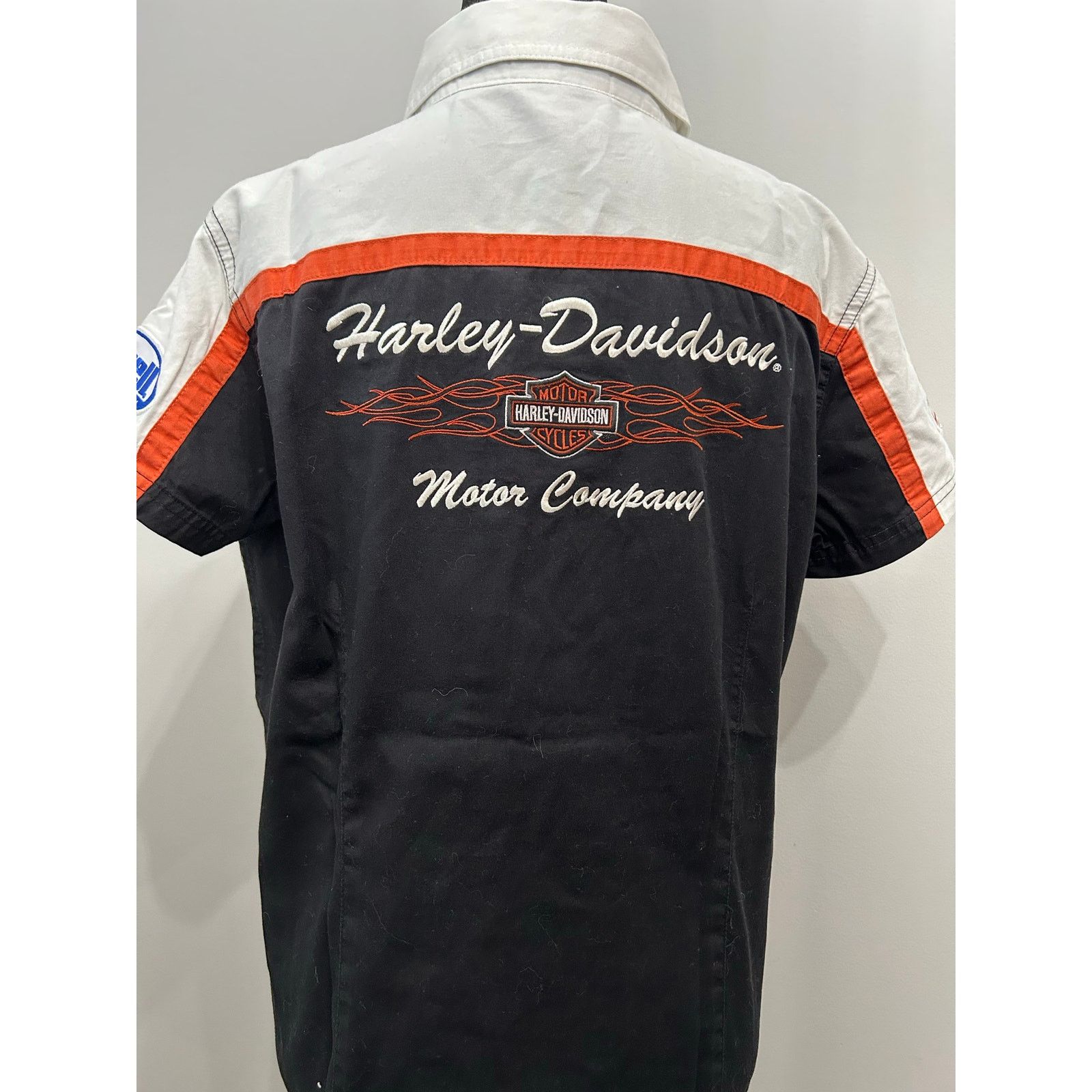 Harley Davidson Harley-Davidson Staff Shirt Black Orange White Women’s M Size M / US 6-8 / IT 42-44 - 2 Thumbnail
