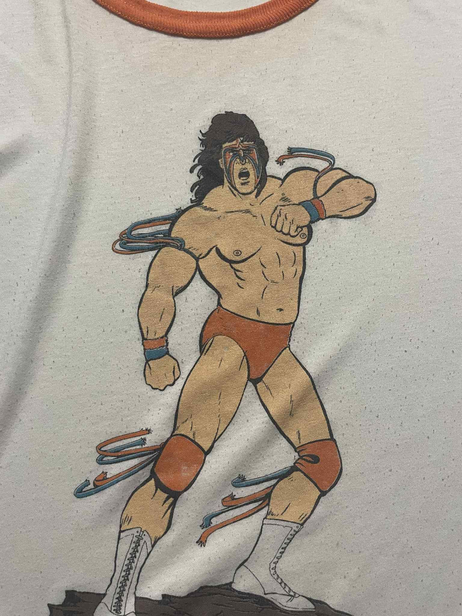 Vintage Vintage Ultimate Warrior WWF 80s Ringer Shirt Size US M / EU 48-50 / 2 - 3 Thumbnail