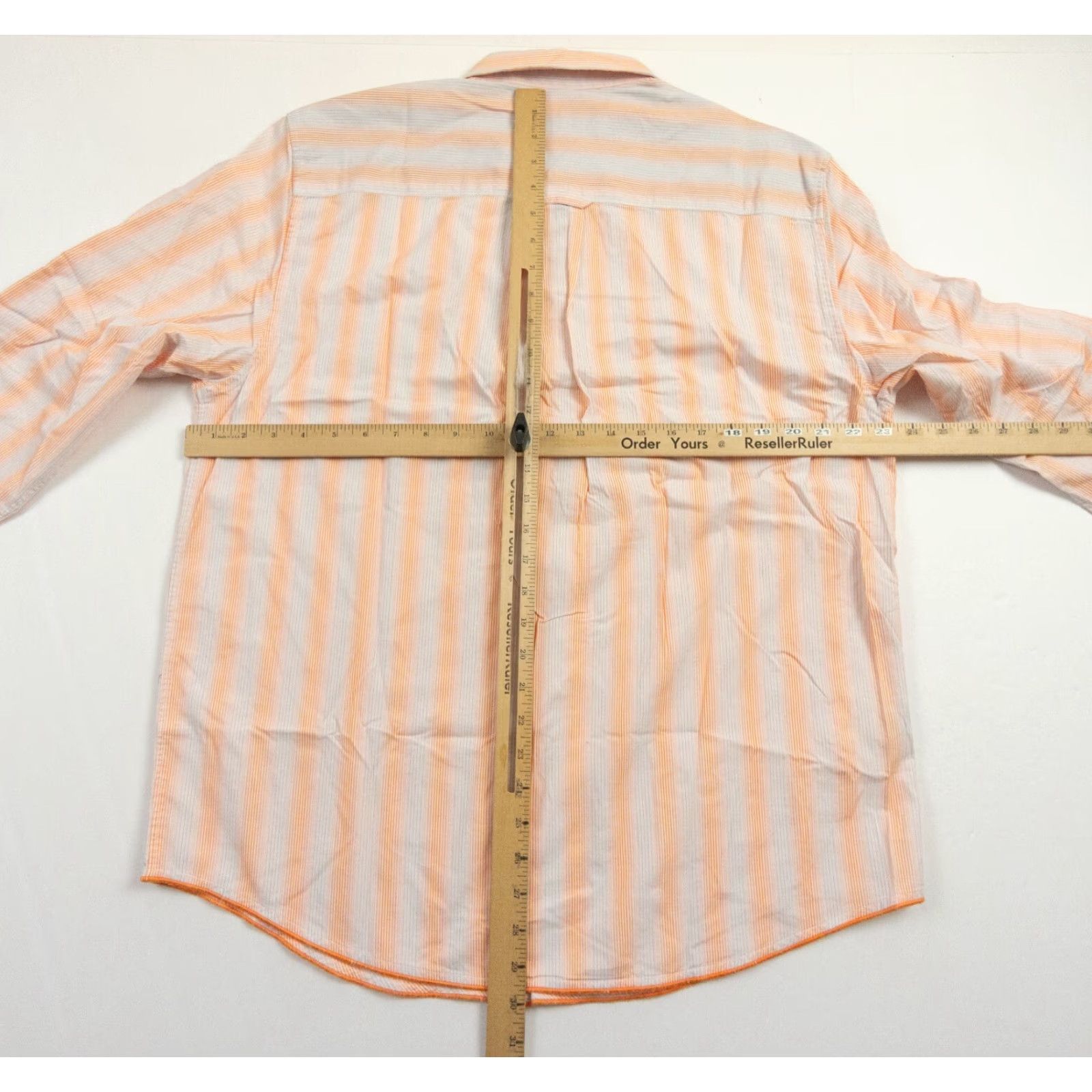 Tommy Bahama Tommy Bahama Jeans Shirt Men Large Orange Striped Long Sleeve Button-Up Cotton Casual Mens Size US L / EU 52-54 / 3 - 7 Thumbnail