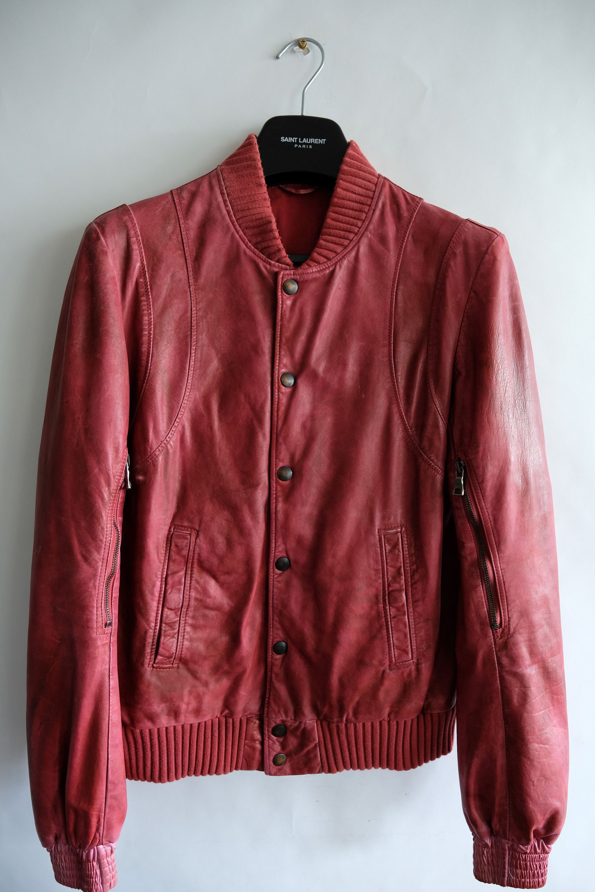 Balmain SS11 Silver Teddy Leather Jacket - Ākaibu Store