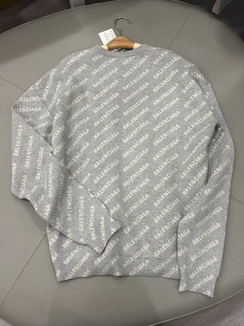 Balenciaga Balenciaga Gray Camo Print Logo Sweater Size US XS / EU 42 / 0 - 4 Thumbnail
