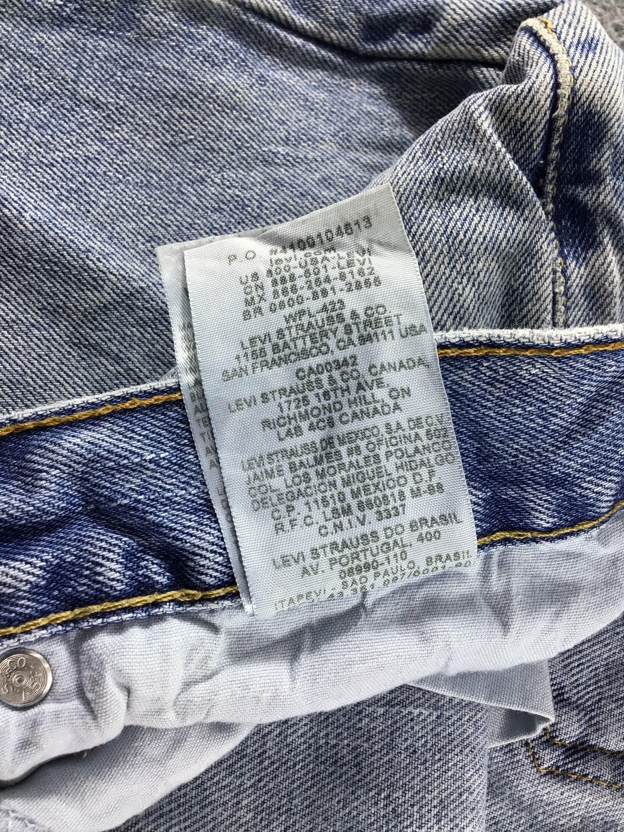 Levi's Vintage Levis 505 Jeans Dirty Faded Blue -J495 Size US 33 - 12 Thumbnail