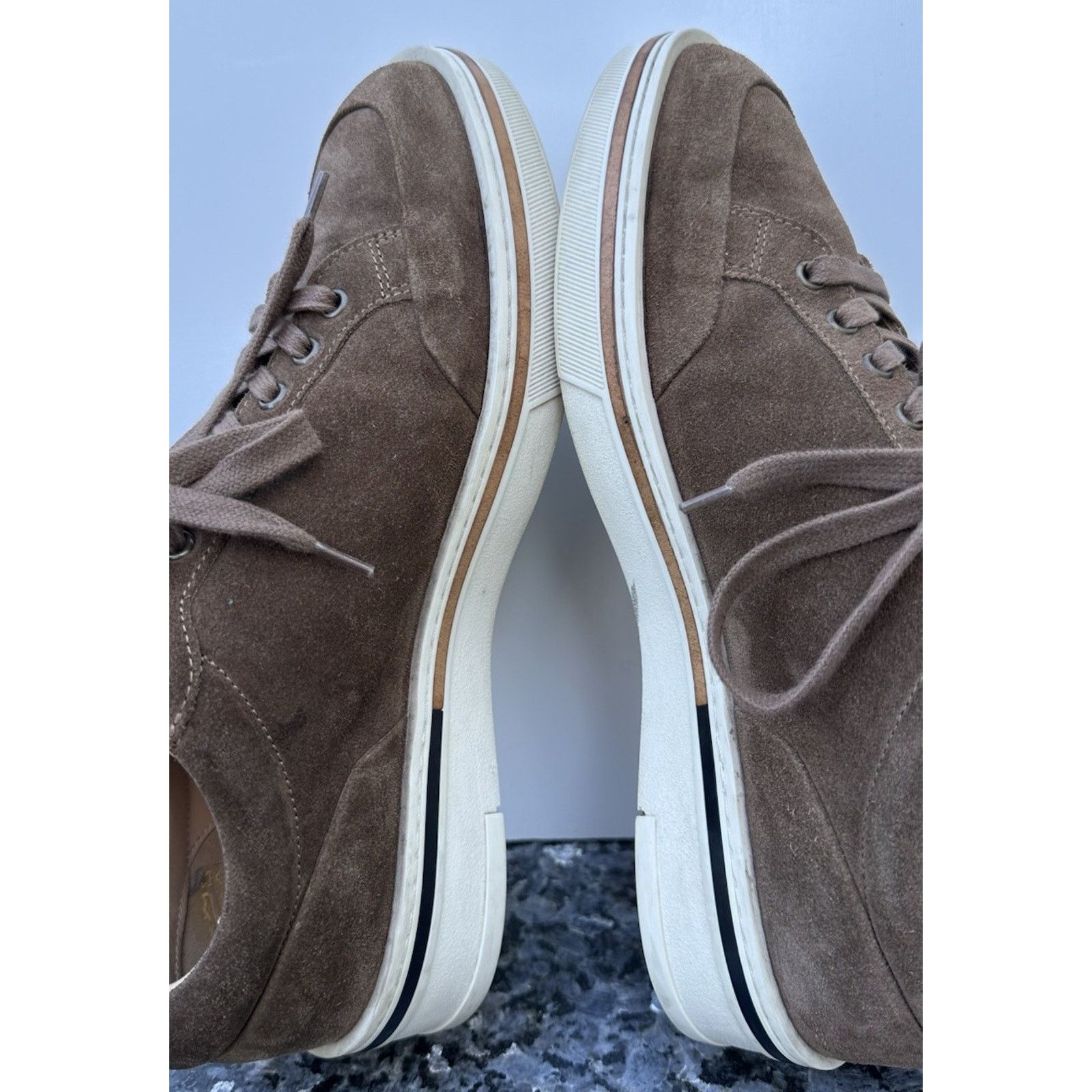 Alfred Dunhill Dunhill Metropolitan Suede Sneakers Brown Men’s Size EU 41 Size US 8 / EU 41 - 5 Thumbnail