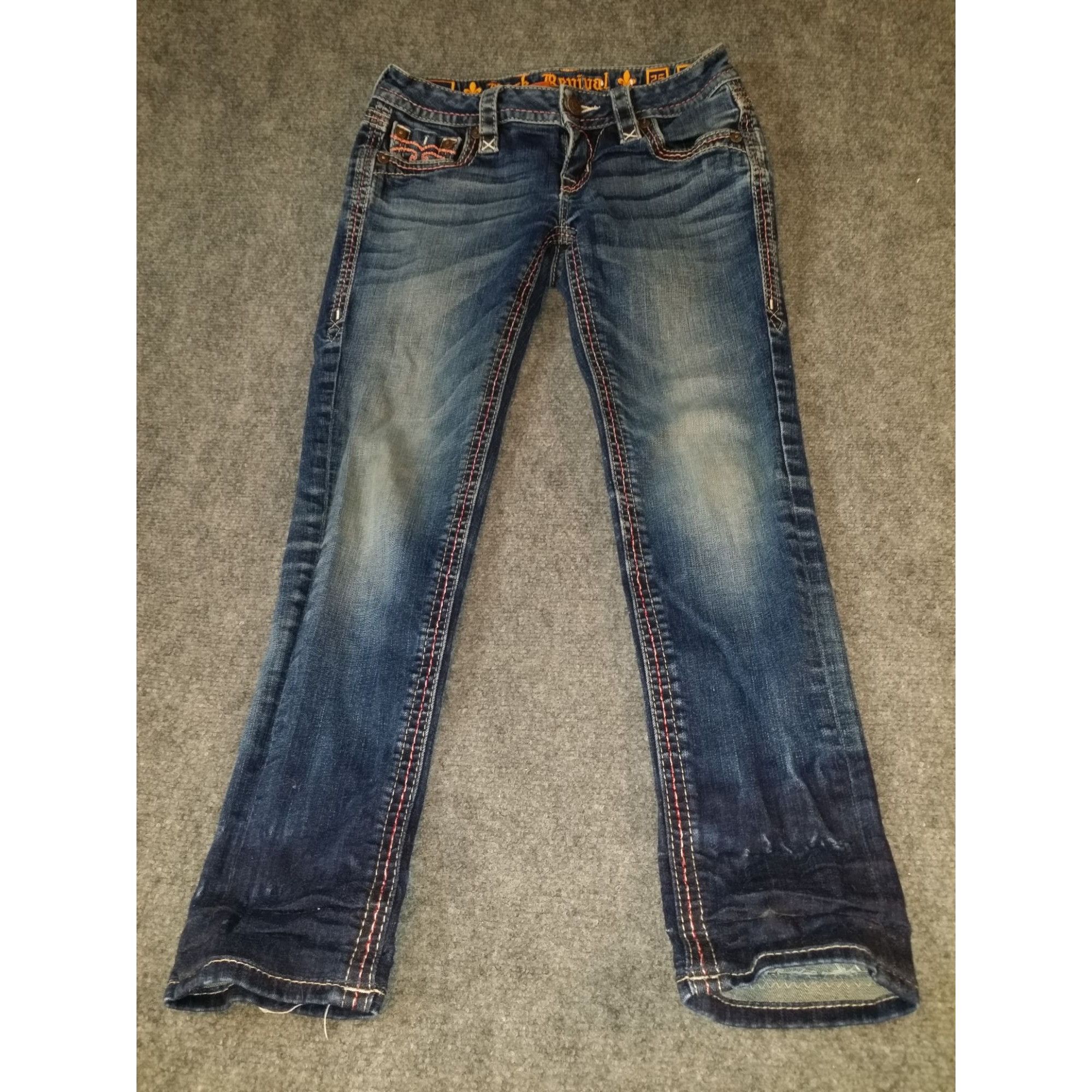 Rock Revival Rock Revival Alivia Skinny Jeans Women Sz 25 Rhinestone Embr Size 25" / US 0 / IT 36 - 2 Thumbnail