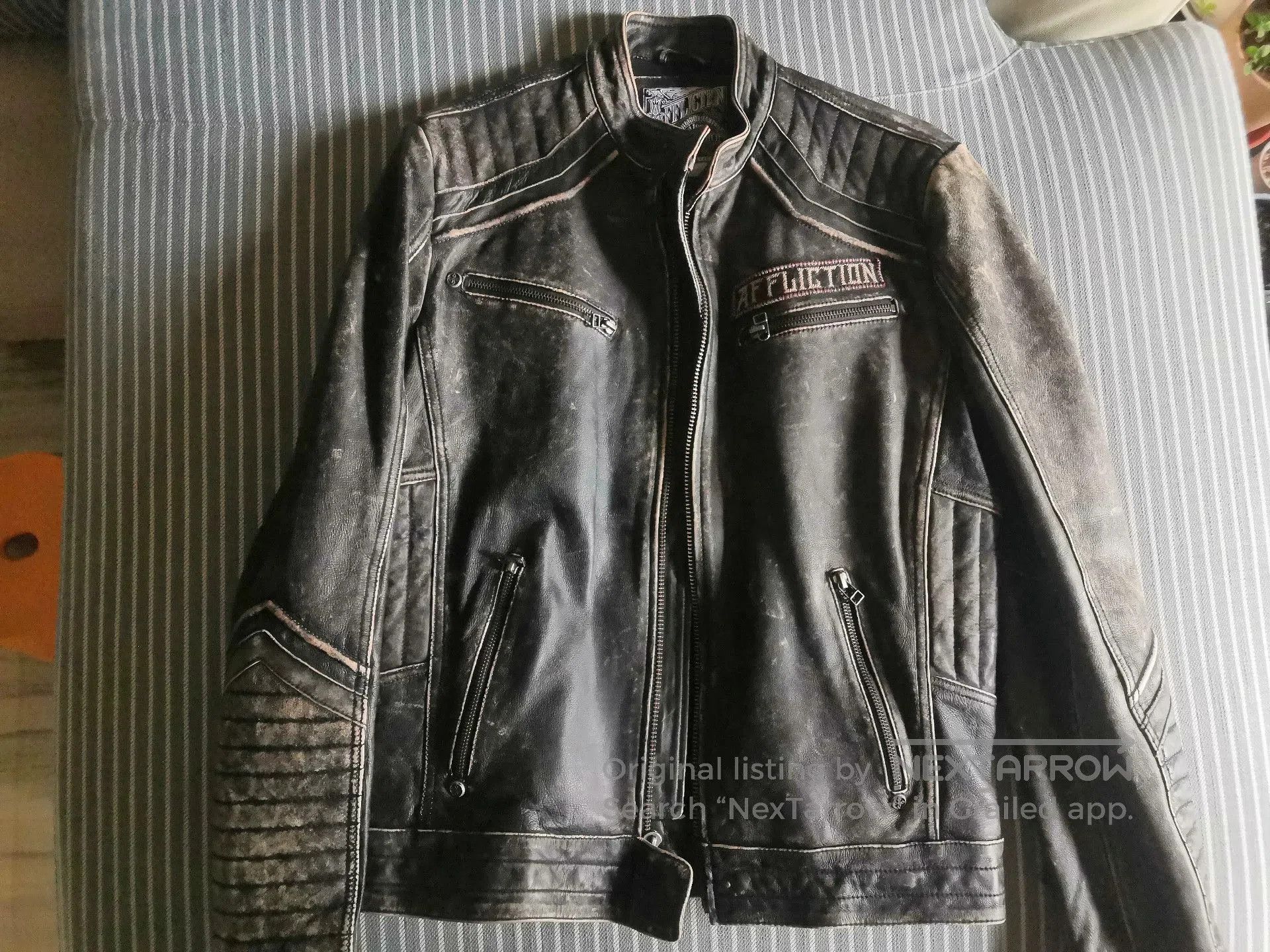 Affliction Vintage Black Biker Jacket Size S. Size US S / EU 44-46 / 1 - 1 Thumbnail