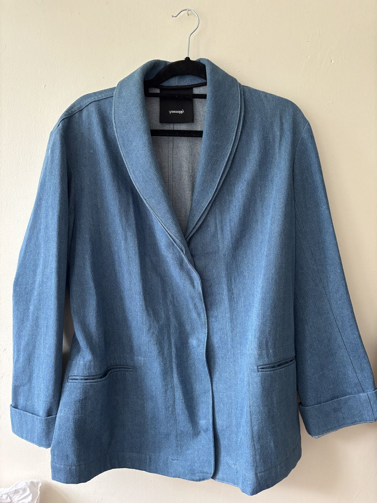 Assembly New York Assembly Denim Blazer Size 38S - 1 Thumbnail