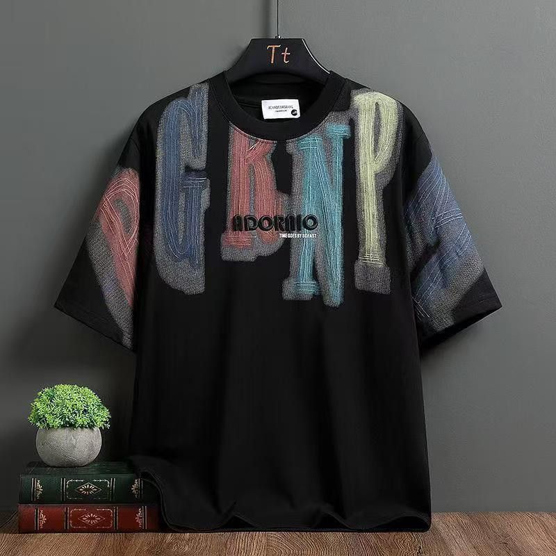 Vintage American Graffiti Style Letter Embroidery Tee Size M Size US M / EU 48-50 / 2 - 2 Thumbnail