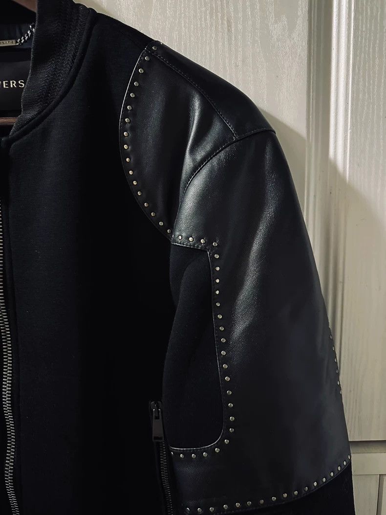 Versace Versace Medusa knitted embroidered leather jacket jacket j Size US S / EU 44-46 / 1 - 4 Thumbnail