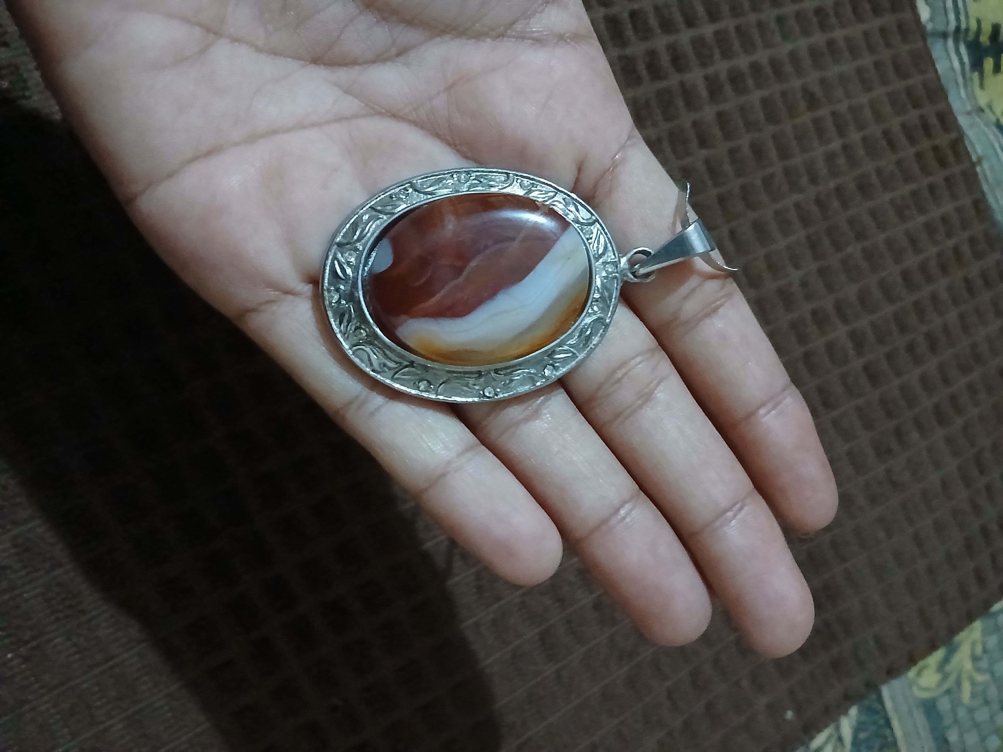 Other Red Agate Pendant Size ONE SIZE - 3 Thumbnail