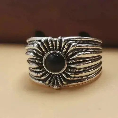 VIBE Vintage Thai Silver 925 Ring Size ONE SIZE - 1 Thumbnail