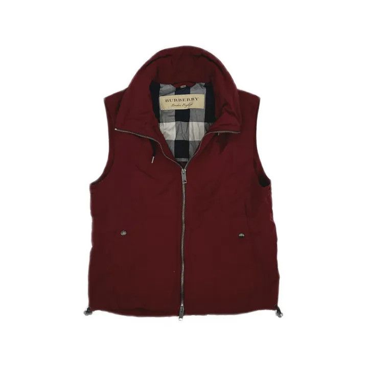Burberry Burberry Casual Red Zip Vest 0079 Size XL / US 12-14 / IT 48-50 - 1 Thumbnail