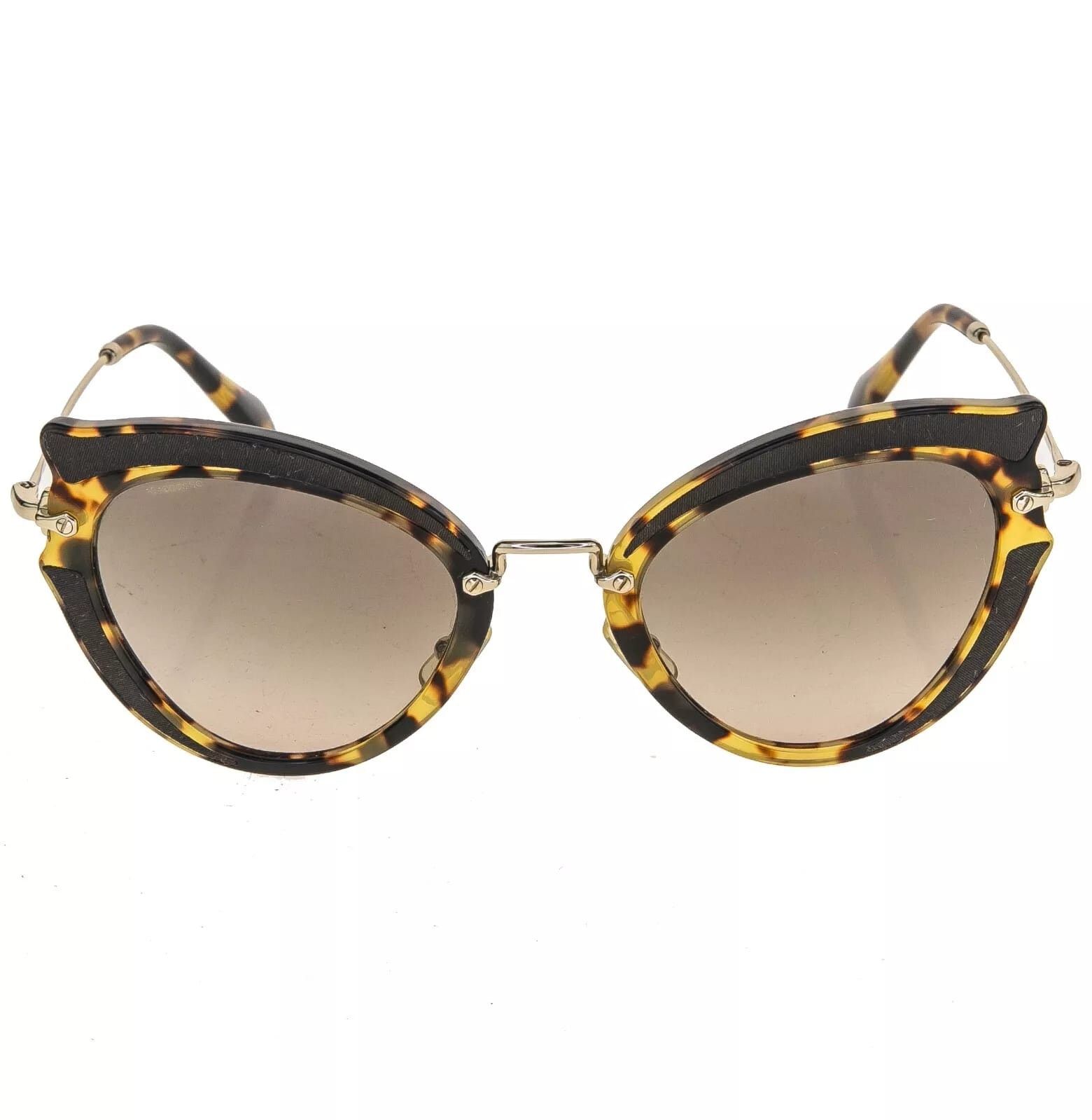 Miu Miu MIU MIU NOIR SILK MU05SS Cat Eye Fashion Sunglasses 05S Size ONE SIZE - 8 Thumbnail