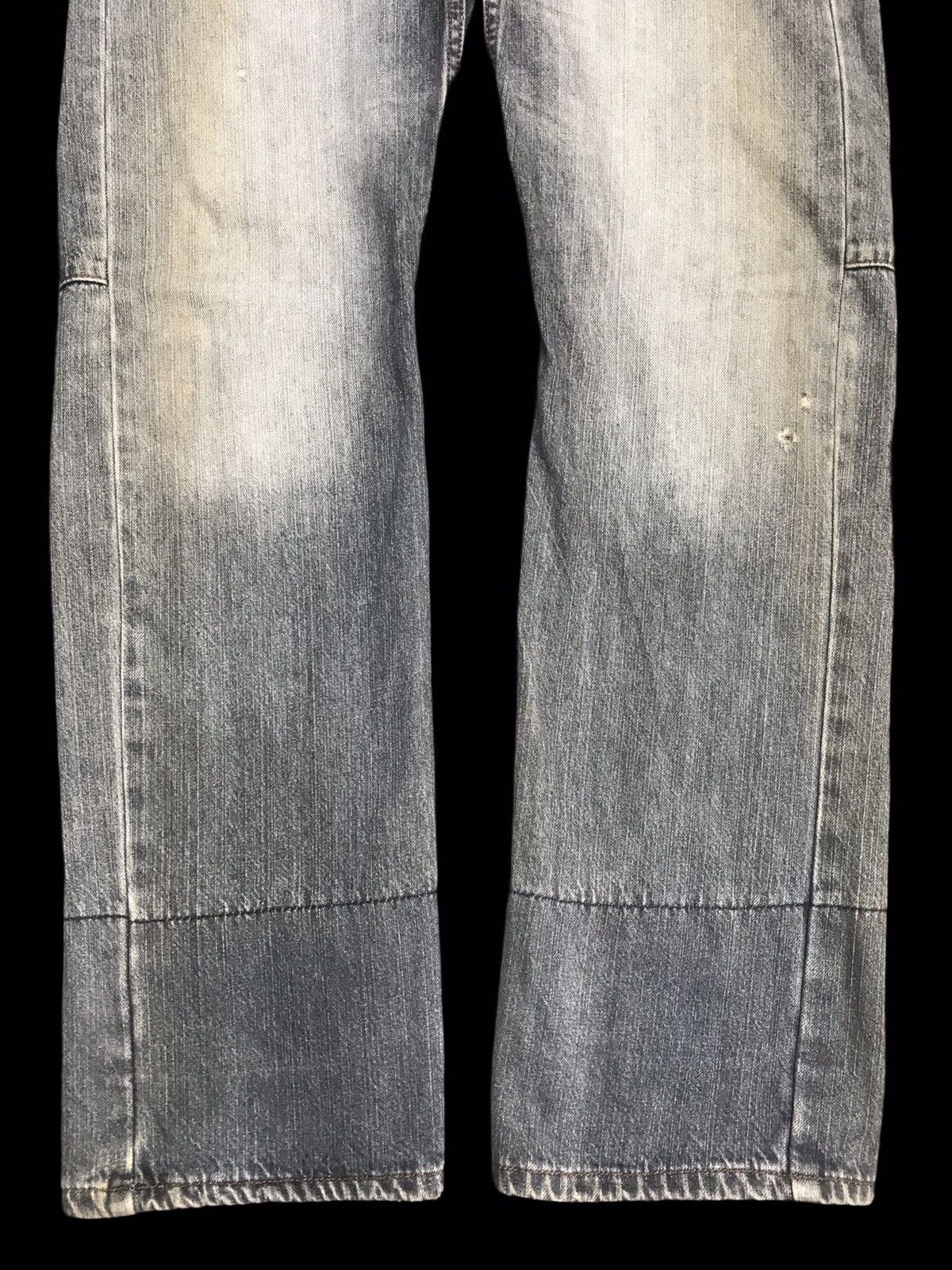 Japanese Brand 💥DOUBLE WAIST💥Dominate Handcrft Distressed Dirty Denim F81 Size US 32 / EU 48 - 7 Thumbnail