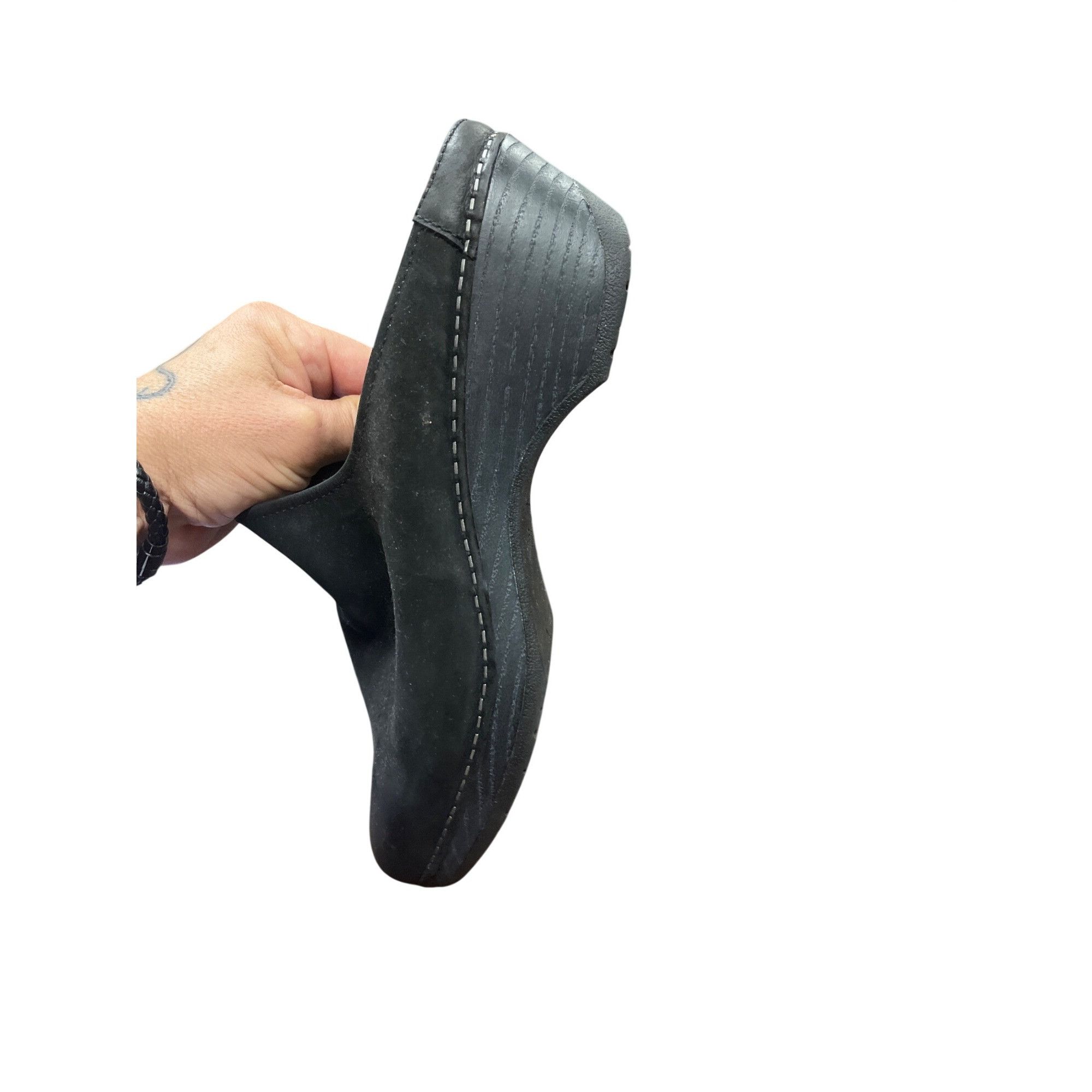 Dansko Dansko wms black leather slip on sandals mules clogs size 10 Size US 10.5 / IT 40.5 - 15 Thumbnail