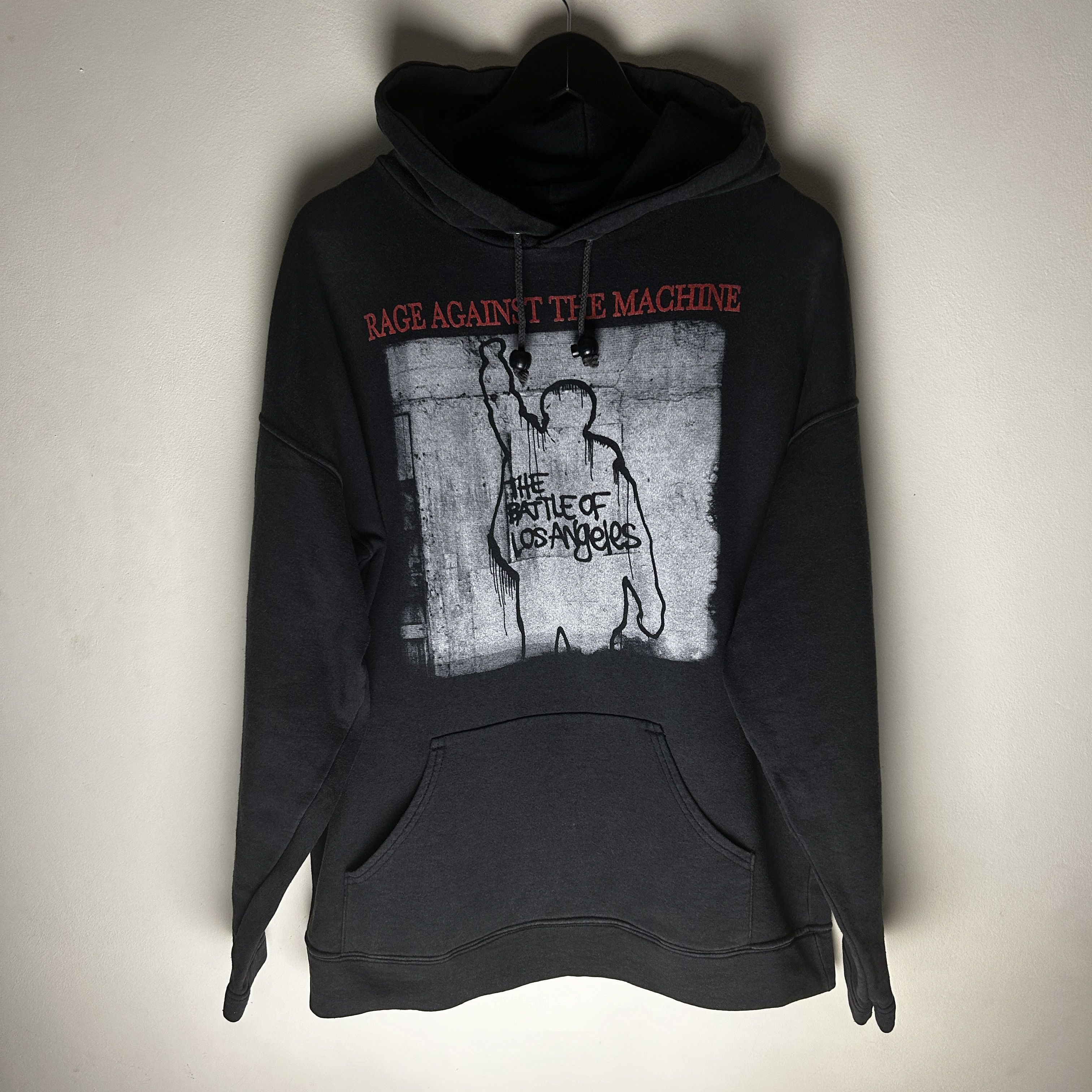 image of Band Tees x Rage Against The Machine Vintage Rage Against The Machine 1999 Hoodie in Black (Size XL