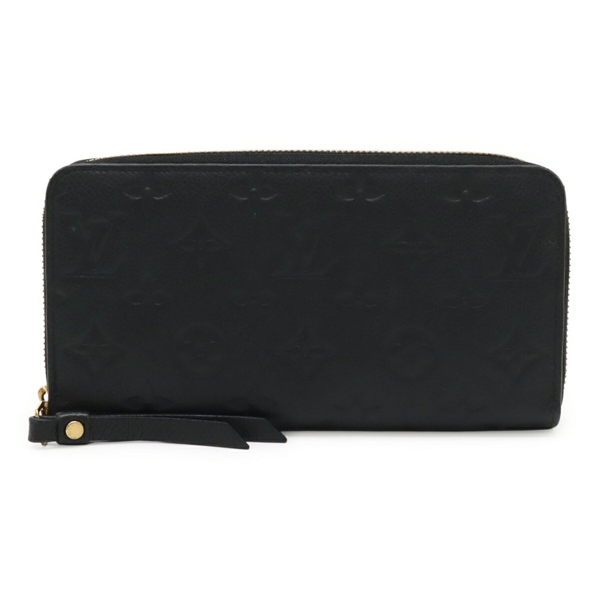 Louis Vuitton Louis Vuitton Monogram Empreinte Zippy Wallet Round Long Leather Noir Black M61864 Size ONE SIZE - 1 Thumbnail