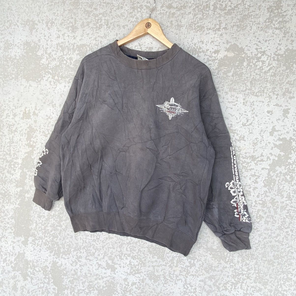 Other Vintage Piko Hawaii Big Printed Crewneck Sweatshirt Gray Size US M / EU 48-50 / 2 - 2 Thumbnail