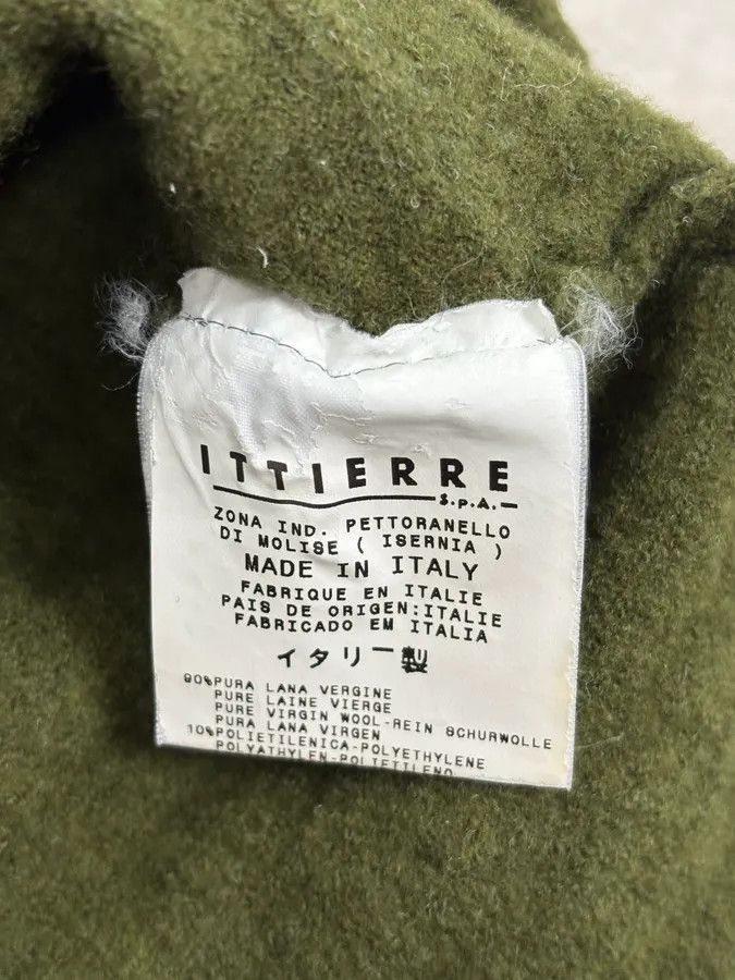 Just Cavalli 2000s Cavalli Olive Textured Wave Wool Sweater Size XS / US 0-2 / IT 36-38 - 10 Thumbnail