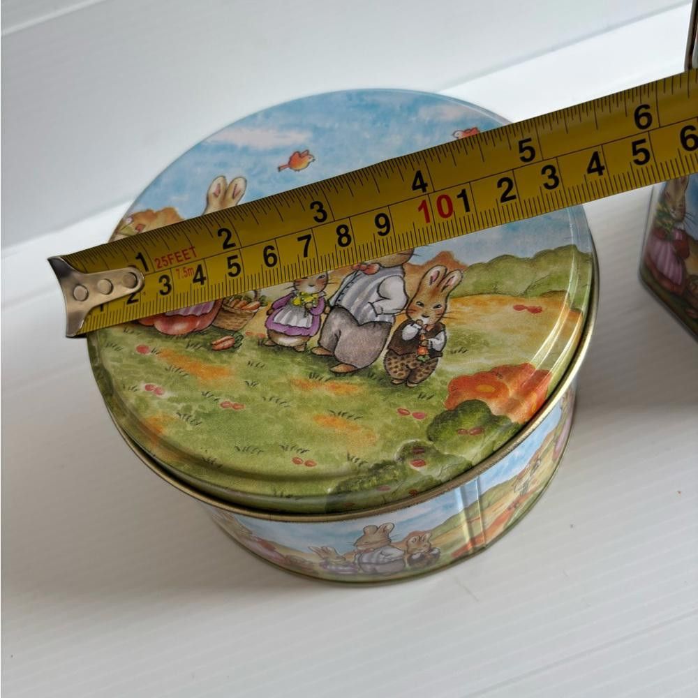 Designer 2 Easter Tins with Bunnies Size ONE SIZE - 8 Thumbnail