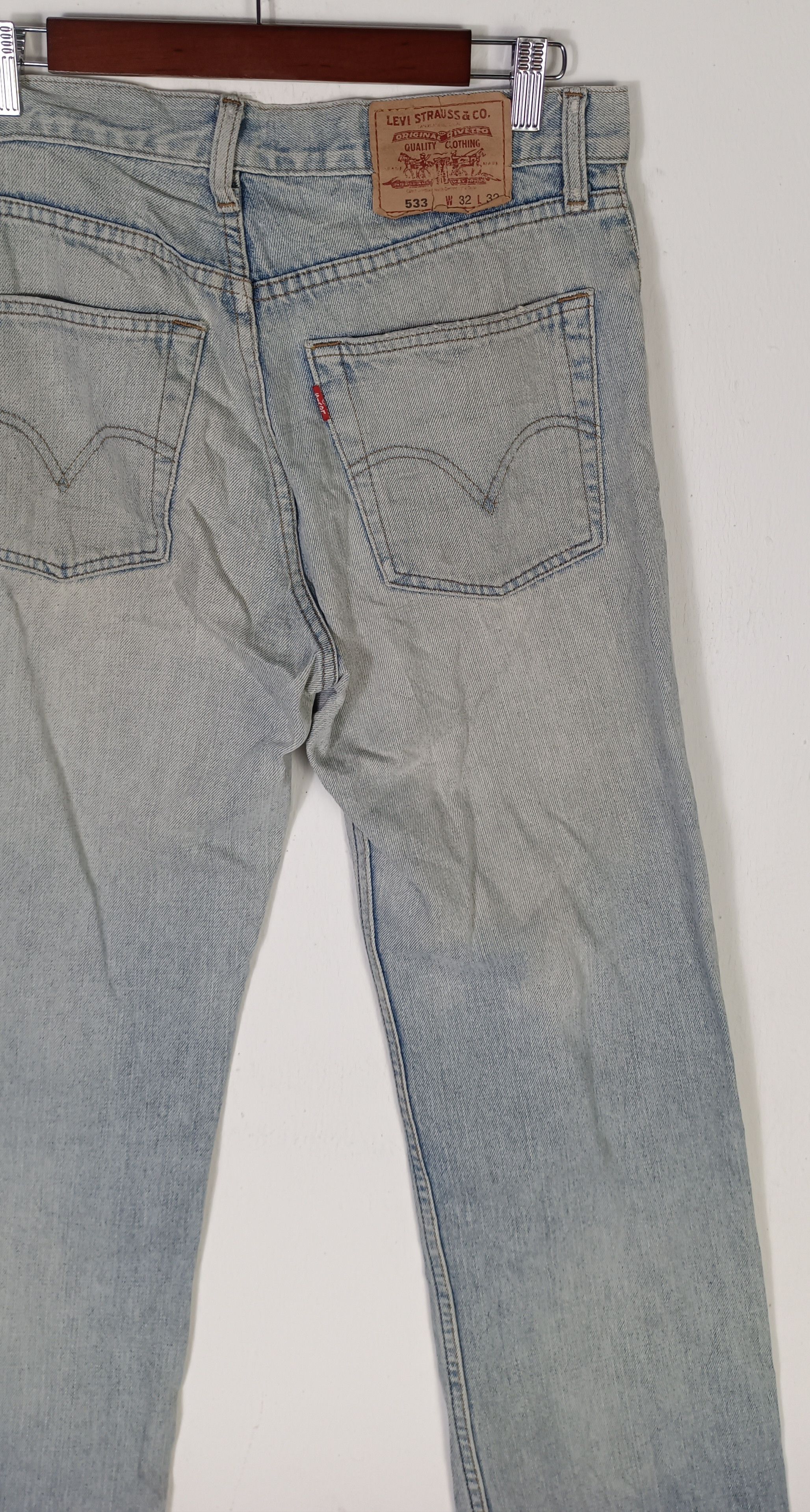 Le Grande Bleu (L.G.B.) × Levi's × Levi's Vintage Clothing Vintage💥 Levi's 533 button C72 single (R) Distressed Size US 32 / EU 48 - 10 Thumbnail