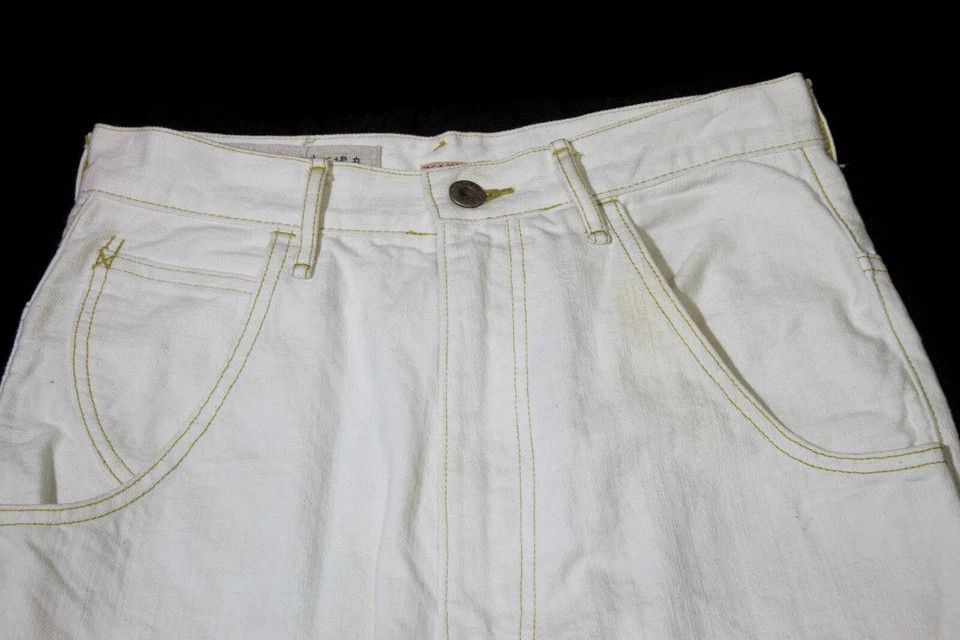 Kapital Kapital Japan Sarouel Pants Denim Jeans Cinch Back White Size US 28 / EU 44 - 2 Thumbnail