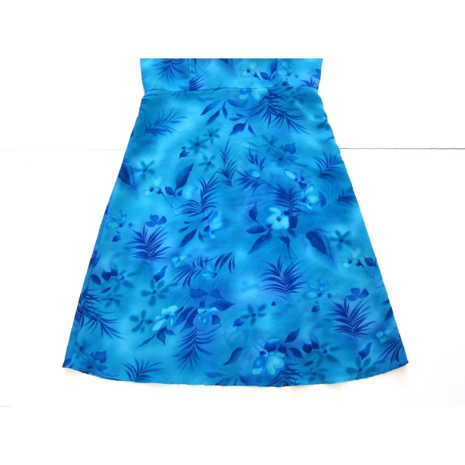Vintage VINTAGE Connected Apparel Blue Floral Empire Tank Slip Dress Woman 12/Large Size XL / US 12-14 / IT 48-50 - 8 Thumbnail