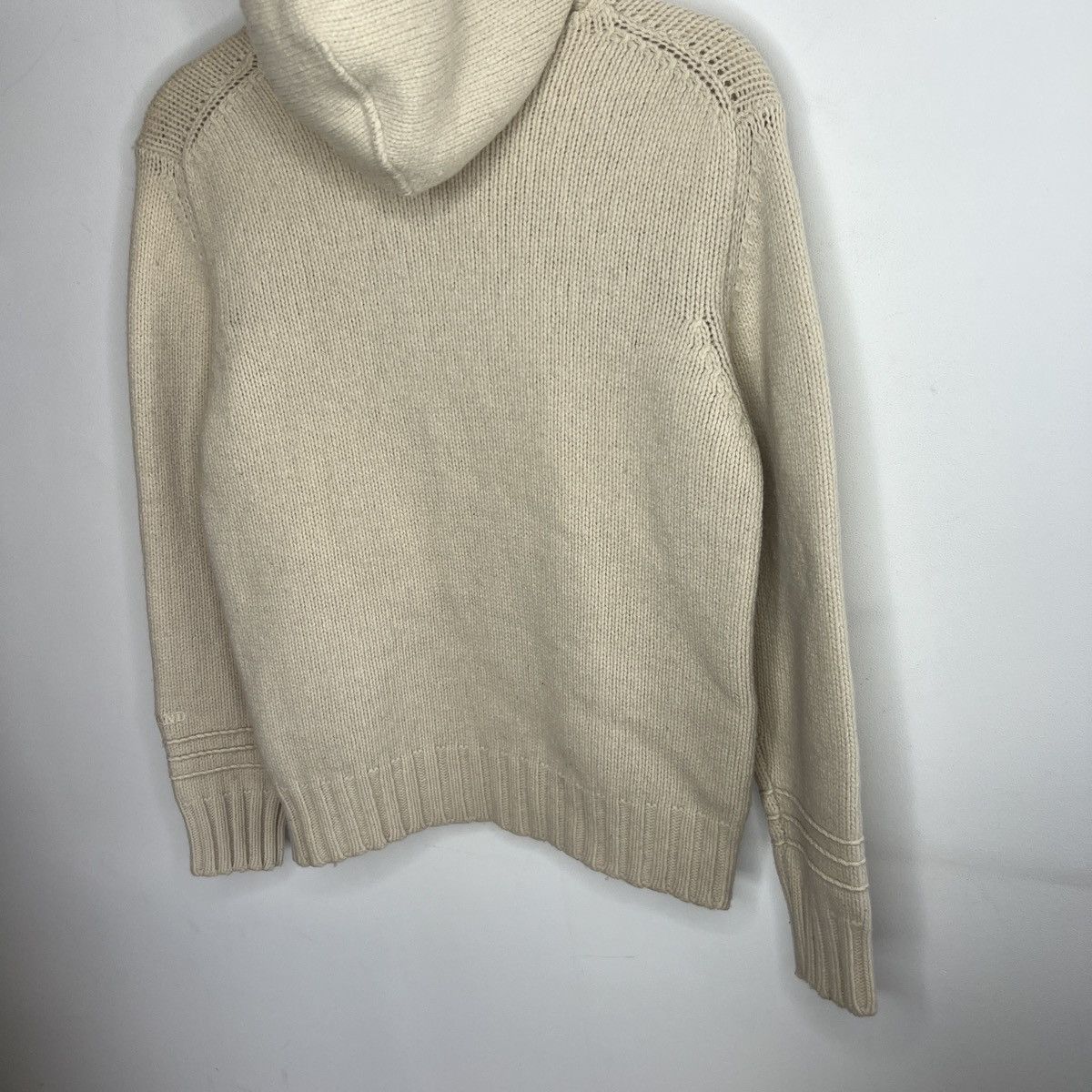 Stone Island Vintage Stone Island original Knit beige Wool Hoodie Size US S / EU 44-46 / 1 - 12 Thumbnail