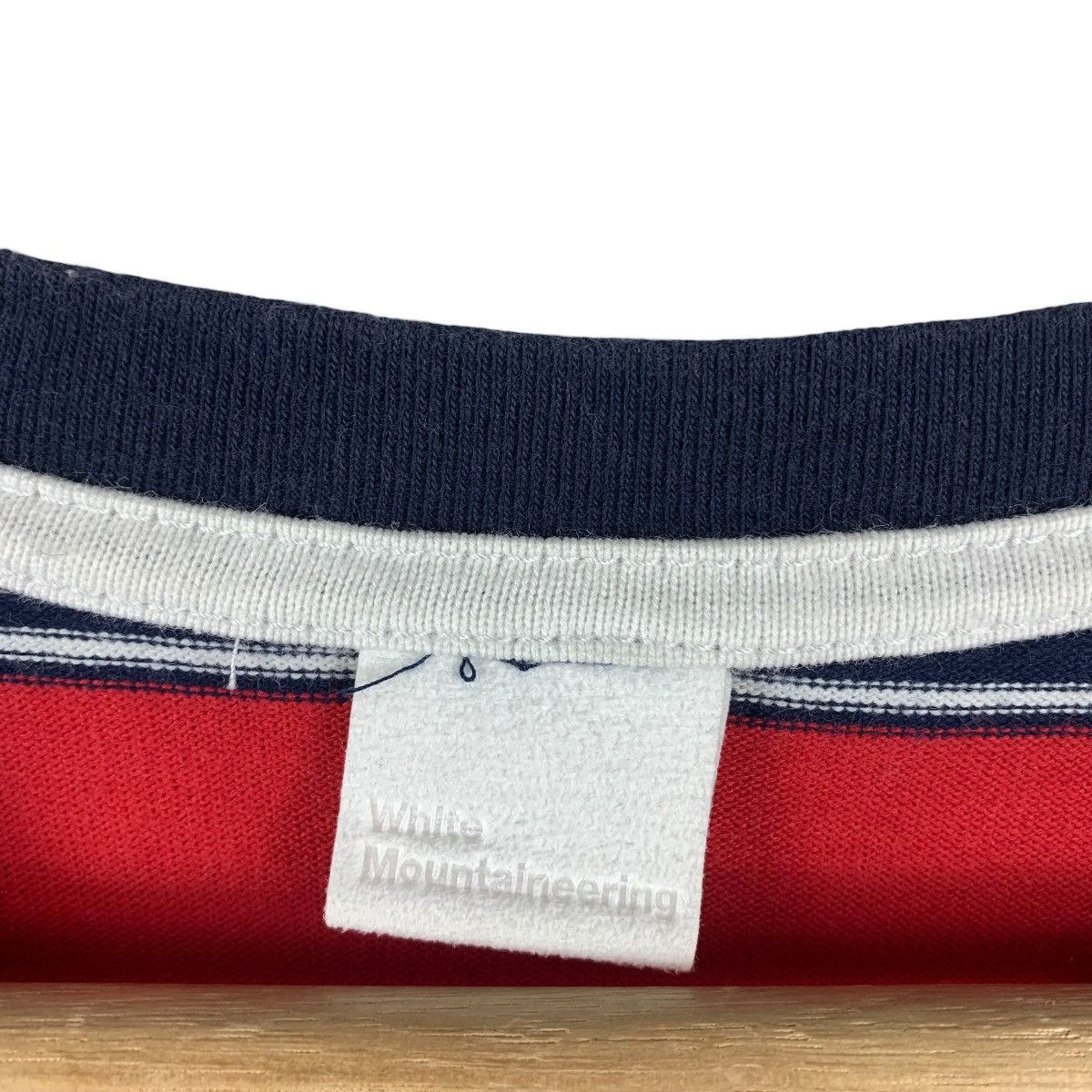 White Mountaineering WHITE MOUNTAINEERING three quarter stripe tee Size US M / EU 48-50 / 2 - 3 Thumbnail