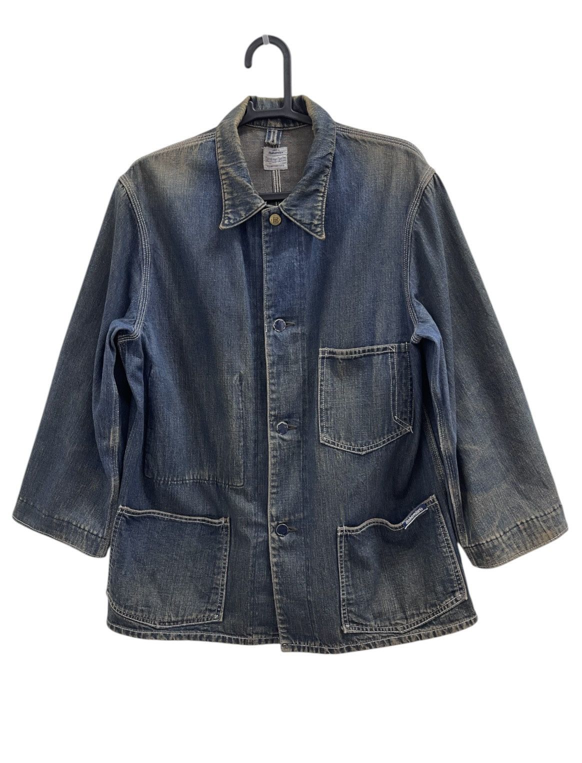 Japanese Brand Bohemian's Deeptone Denim Jacket Size US S / EU 44-46 / 1 - 1 Thumbnail