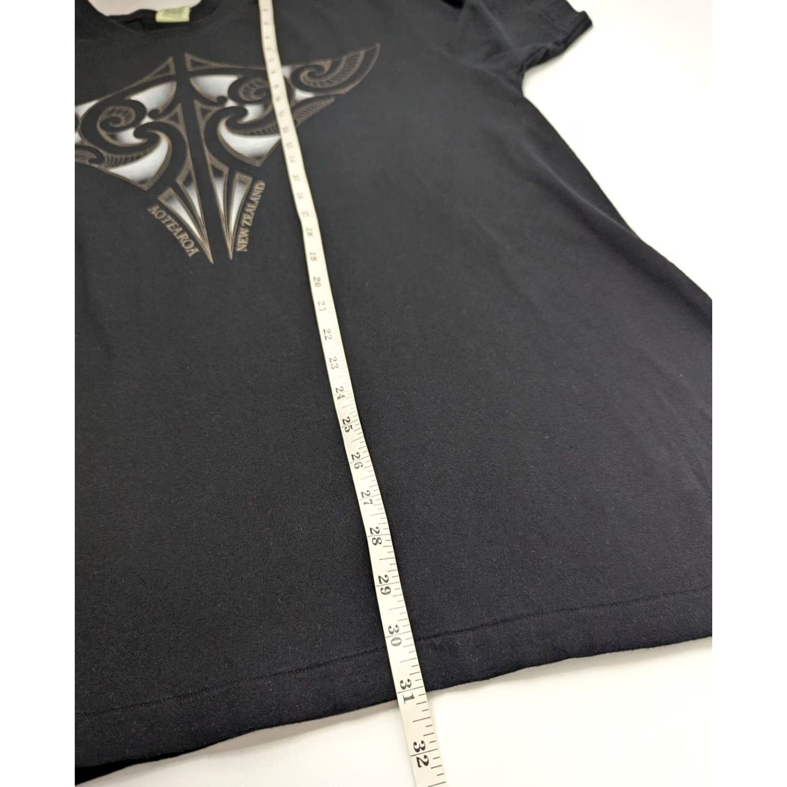 Vintage VINTAGE Clean Green T-Shirt Men 2XL Cotton Black Short Sleeve Crew Neck Embroidered Aotearoa New Zealand Tribal Single Stitch Size US XXL / EU 58 / 5 - 4 Thumbnail