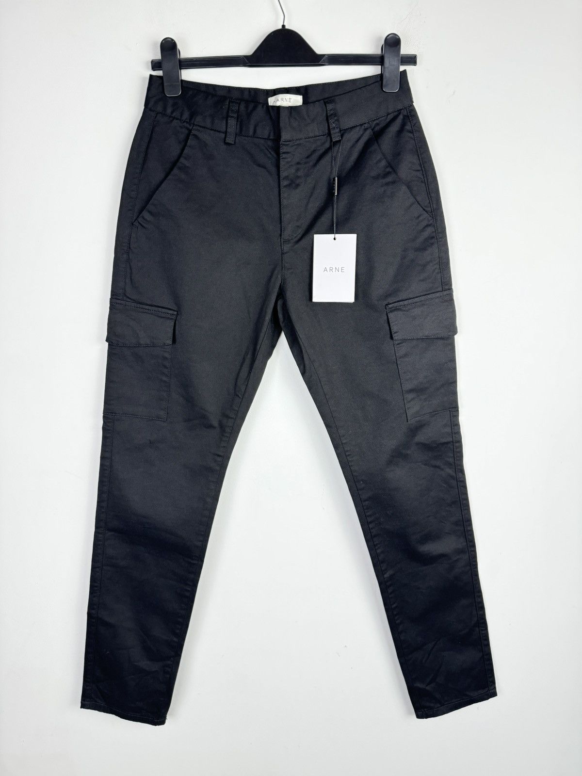 Vintage Arne Smart Tailored Cargo Trouser in Black Size US 32 / EU 48 - 1 Thumbnail