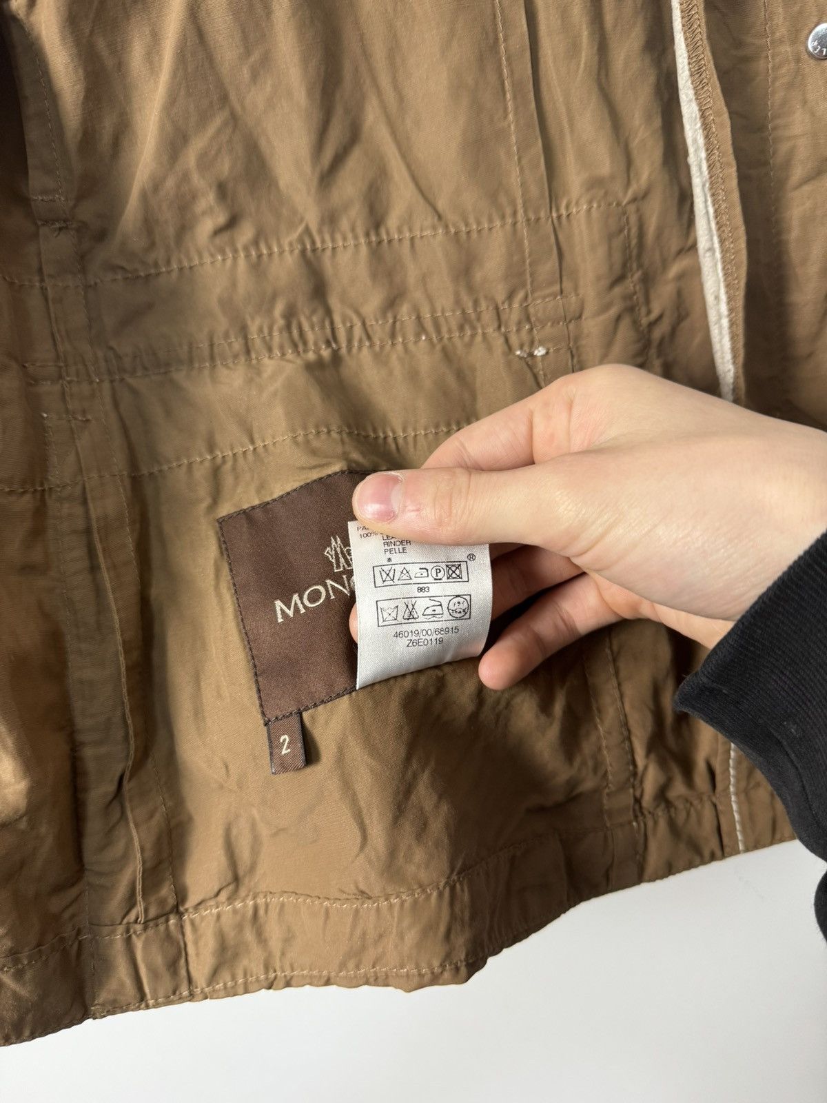 Moncler Moncler Light Brown Utility Jacket Luxury Designer Size M / US 6-8 / IT 42-44 - 13 Thumbnail