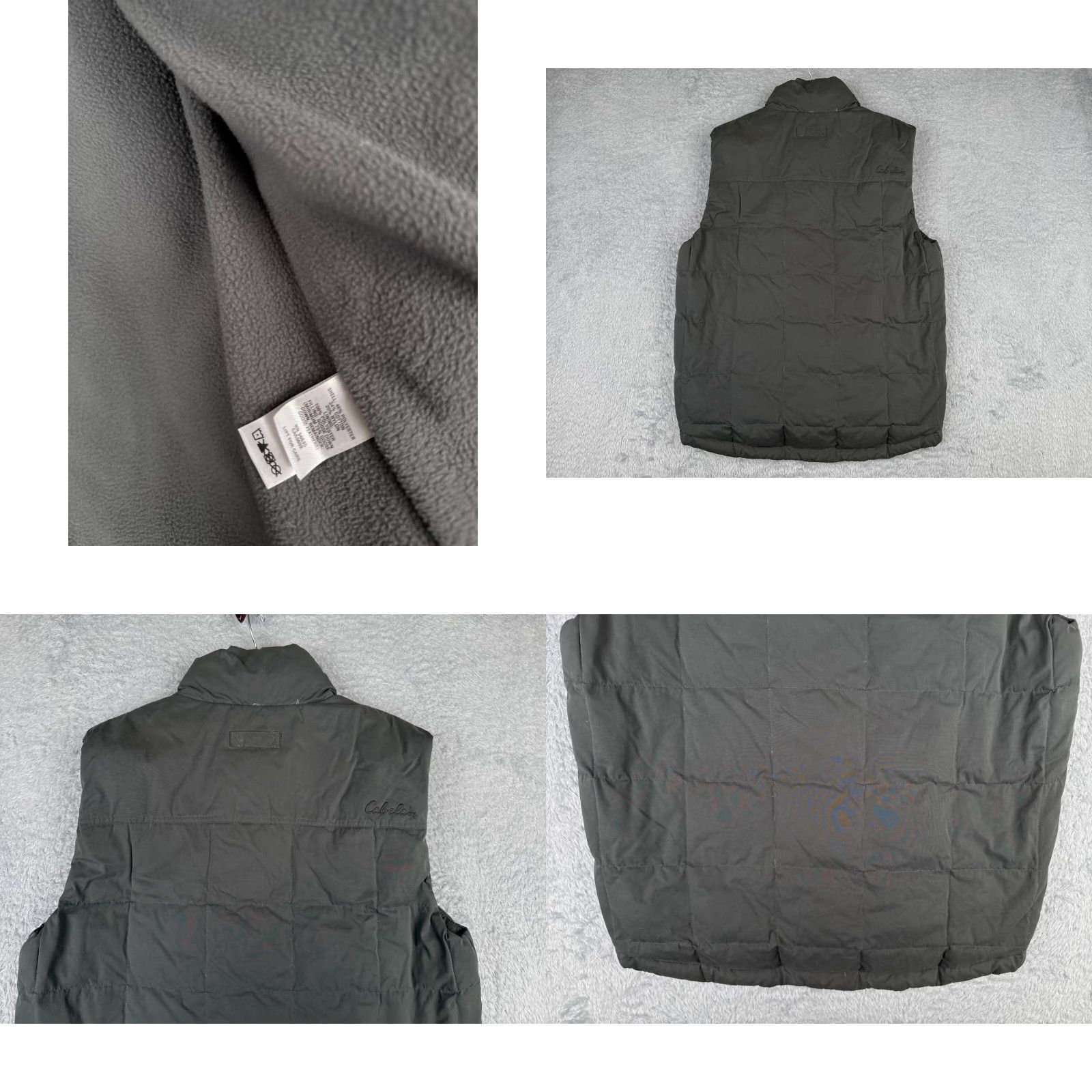 Vintage VINTAGE Cabela's Vest Mens Gray Down Insulation Pockets Lined Fleece Warm Outdoor Sport Regular M Size US M / EU 48-50 / 2 - 9 Thumbnail