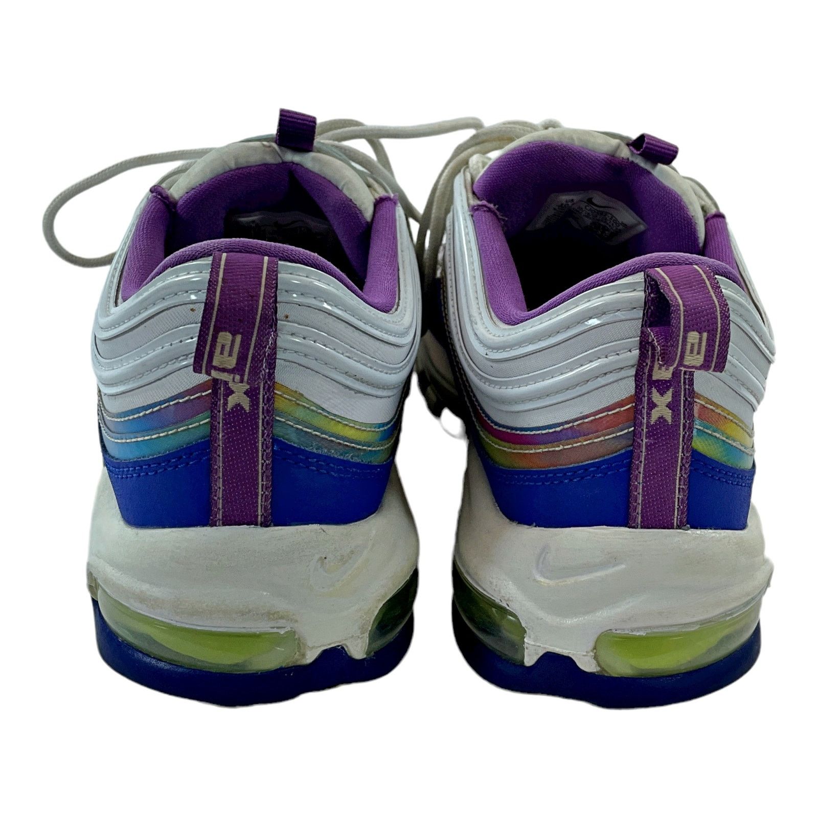 Nike Air Max 97 Easter White Purple Volt Men CJ0591-100 Shoe