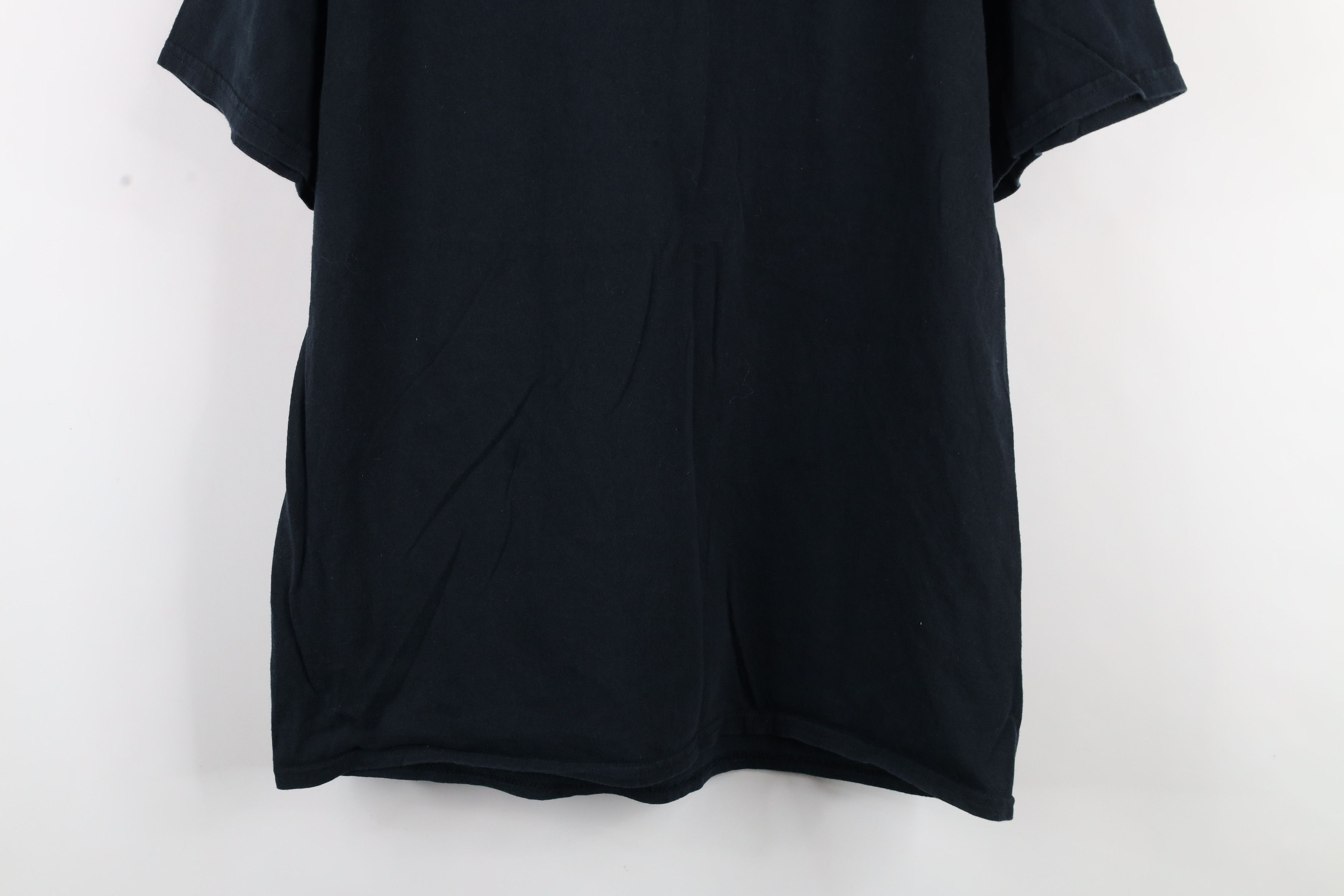 Vintage Vintage 90s Streetwear Heavyweight Cotton T-Shirt Black Size US L / EU 52-54 / 3 - 3 Thumbnail