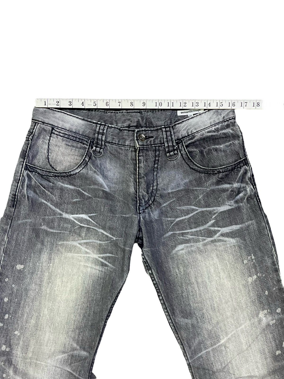 semanticdesign 🔥PUNK SEDITIONARIES Off-Black Mudmax Clawmark Curve Flare Size US 31 - 7 Thumbnail