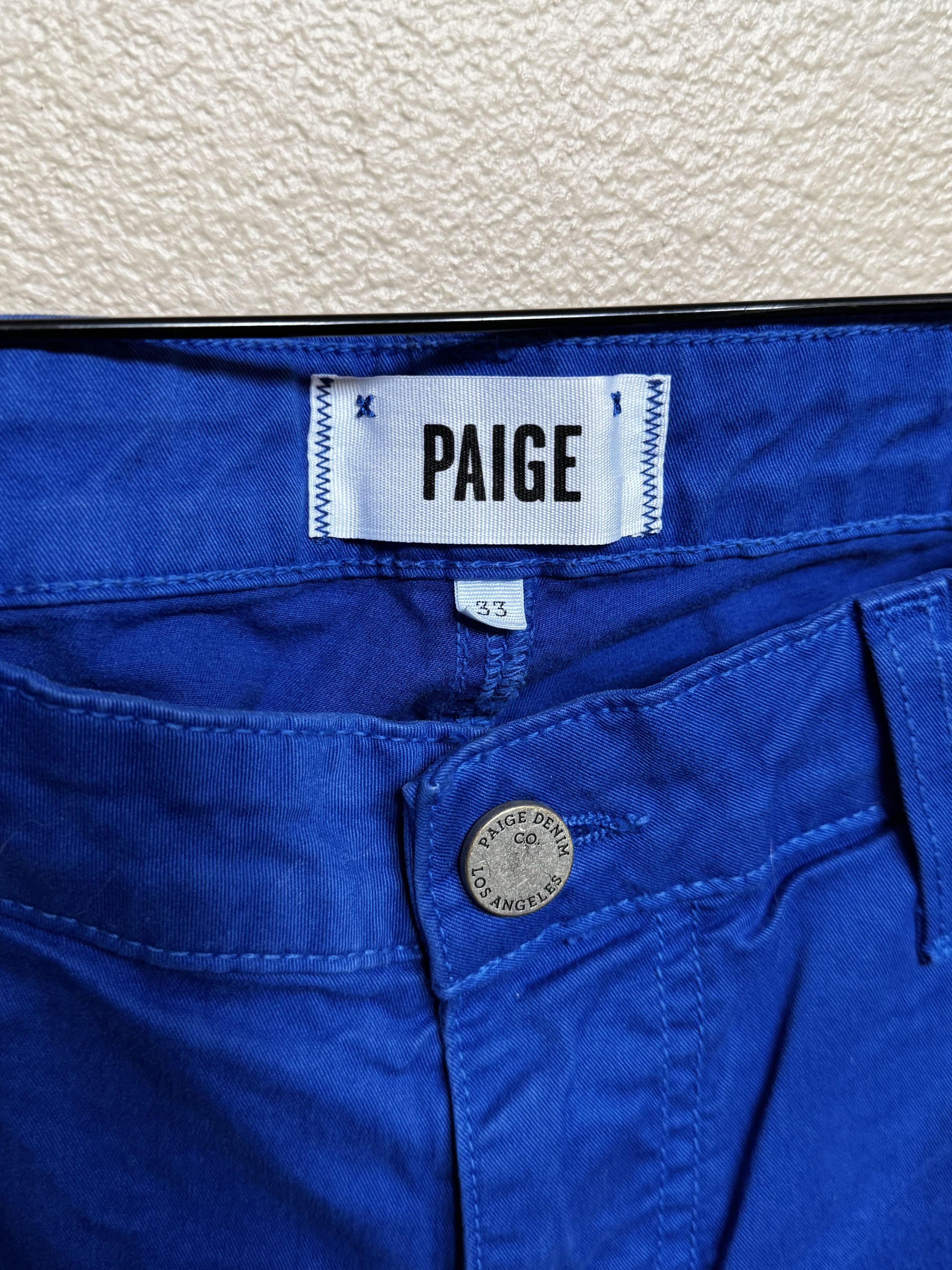 Paige Paige Denim Normandie Blue Straight Leg Jean Pants Size 33 Size US 33 - 2 Thumbnail