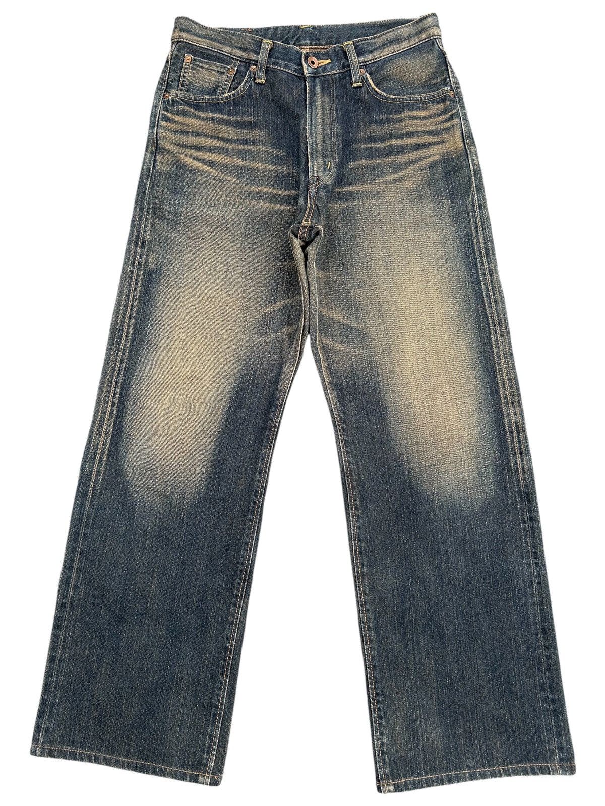 Kapital RUSTY VINTAGE EDWIN 505Z SELVEDGE MUDWASH FADED DENIM JEANS Size US 30 / EU 46 - 1 Thumbnail