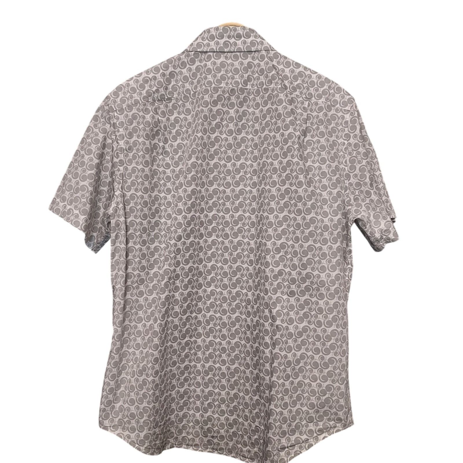 Kennington Ltd. Kennington California Estate Shirt Button Gray White Shirt Size US M / EU 48-50 / 2 - 2 Thumbnail