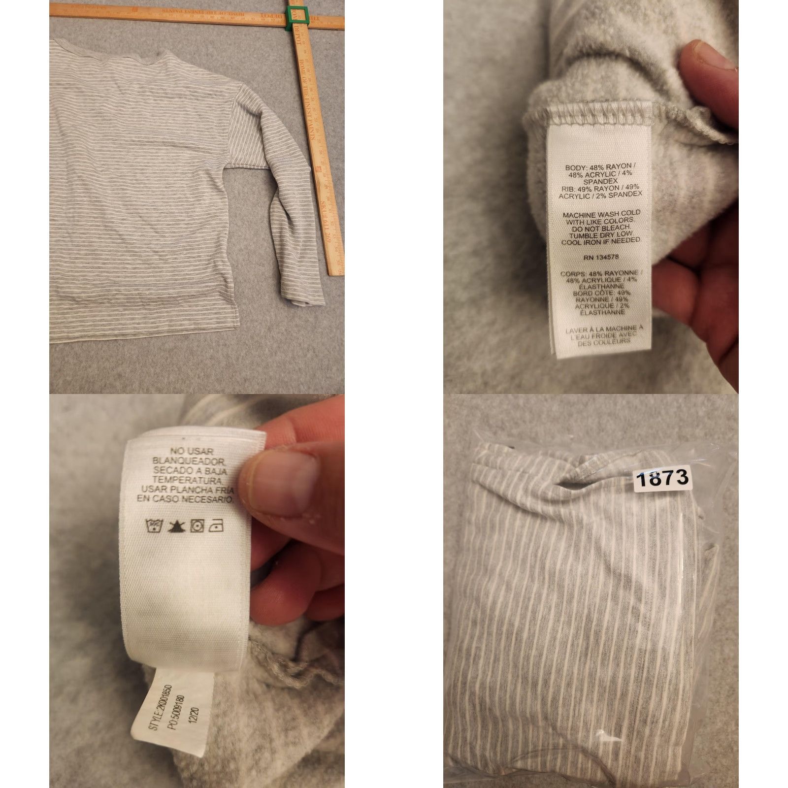 Vineyard Vines Vineyard Vines Sweater Womens Medium Gray Striped Crewneck Pullover Knit Lightweight All Seasons Crew Neck Long Sleeve Womens Medium Size M / US 6-8 / IT 42-44 - 9 Thumbnail