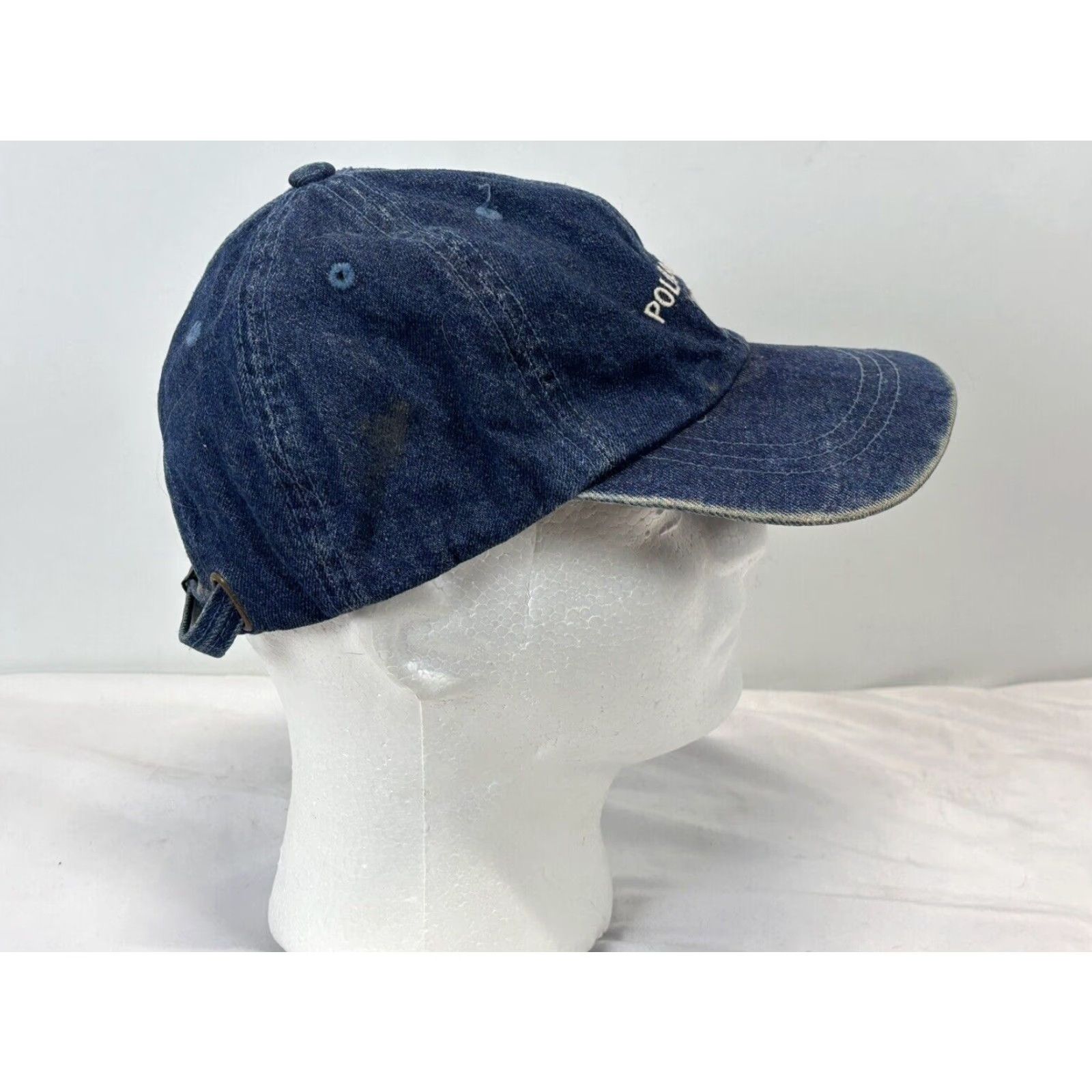Polo Ralph Lauren VINTAGE Polo Ralph Lauren Denim Baseball Cap Hat Blue Adjustable Mens 90s Size US M / EU 48-50 / 2 - 5 Thumbnail