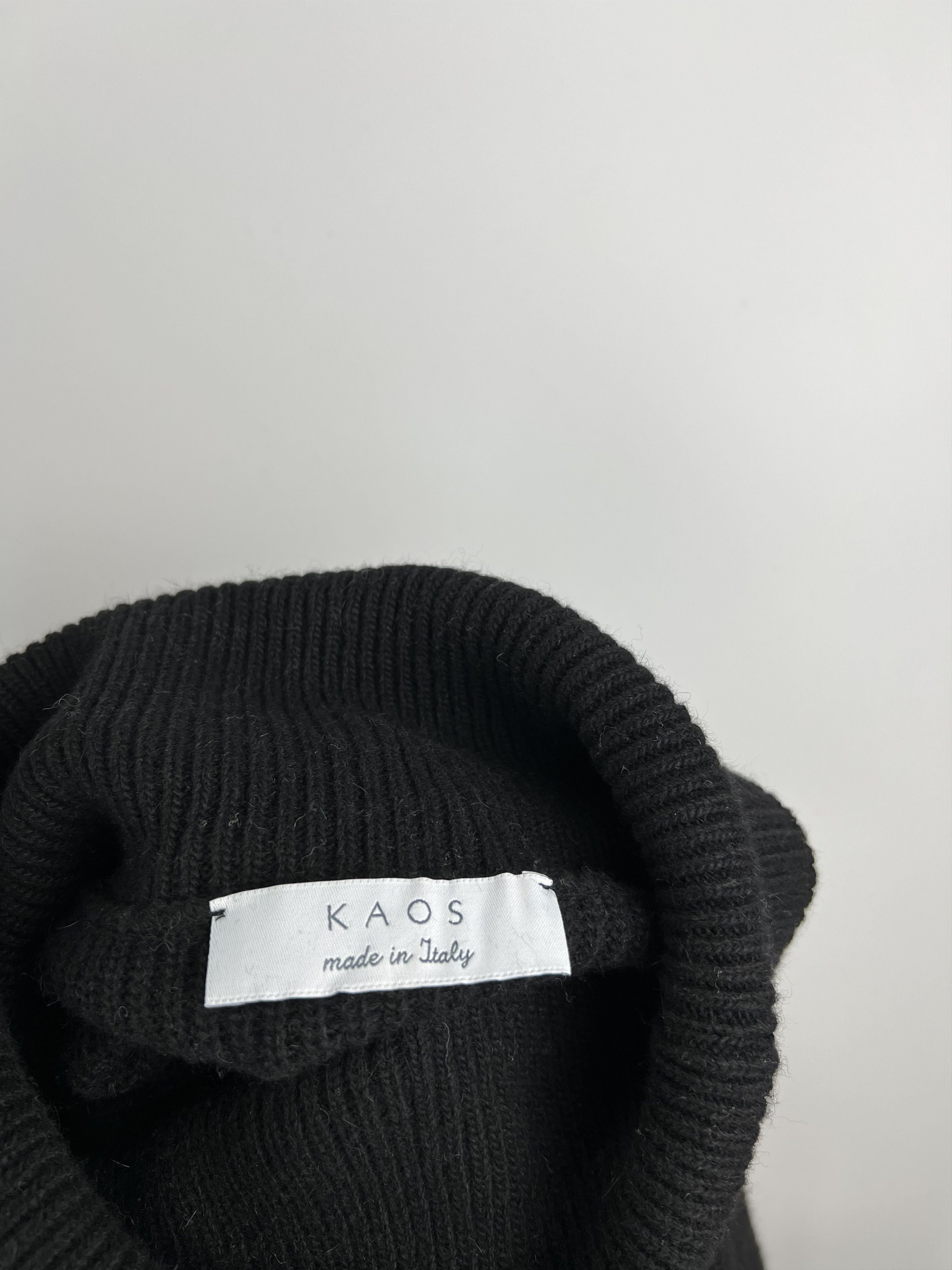 Other Kaos Ribbed Turtleneck Dress Zipped Wool Angora Cashmere S/M Size S / US 4 / IT 40 - 5 Thumbnail