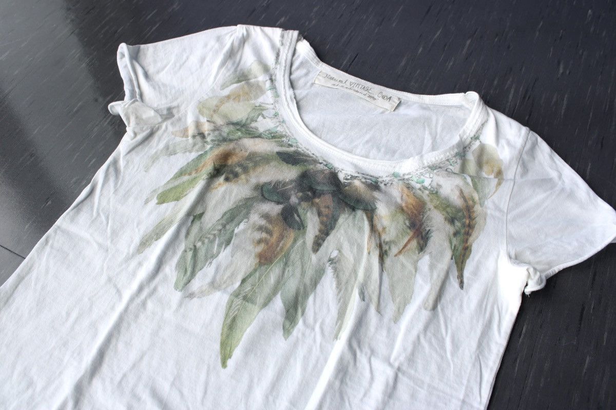 If Six Was Nine × Japanese Brand × Le Grande Bleu (L.G.B.) G.O.A Feather T-Shirt Size US S / EU 44-46 / 1 - 3 Thumbnail