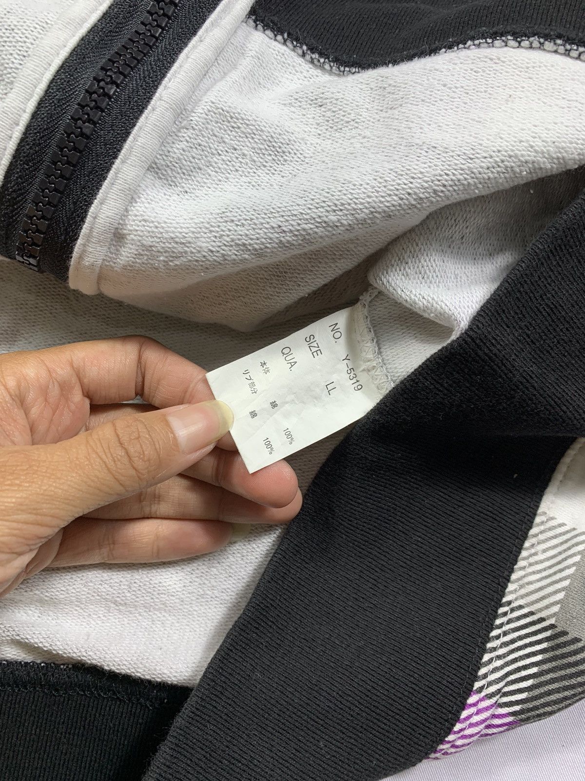 If Six Was Nine × Japanese Brand × Le Grande Bleu (L.G.B.) Japanese Euroyal Tartan Zip Fur Hoodie Size US L / EU 52-54 / 3 - 5 Thumbnail