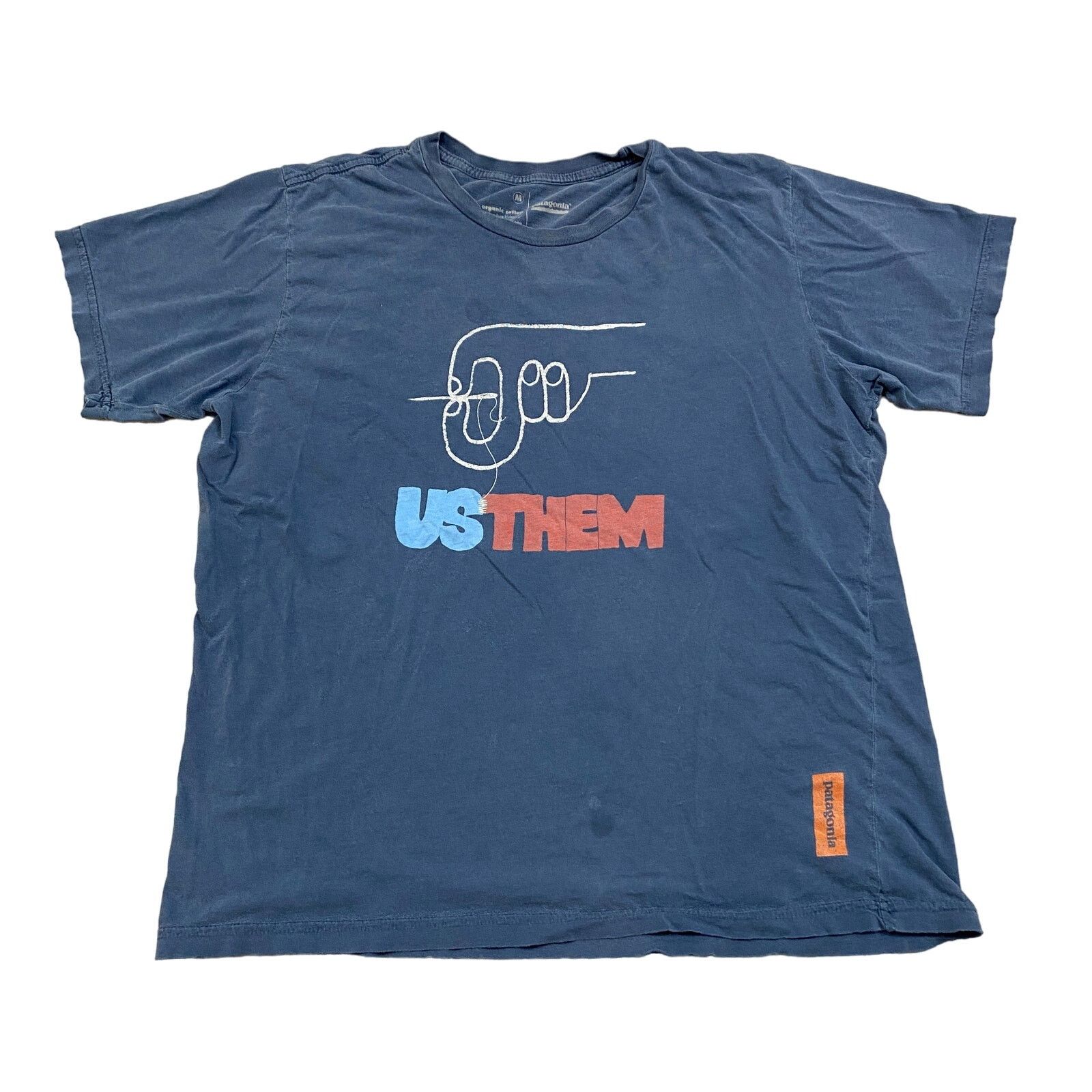 Patagonia Rare Patagonia Us Them Stitch Organic Cotton T Shirt Men's M Size US M / EU 48-50 / 2 - 1 Thumbnail